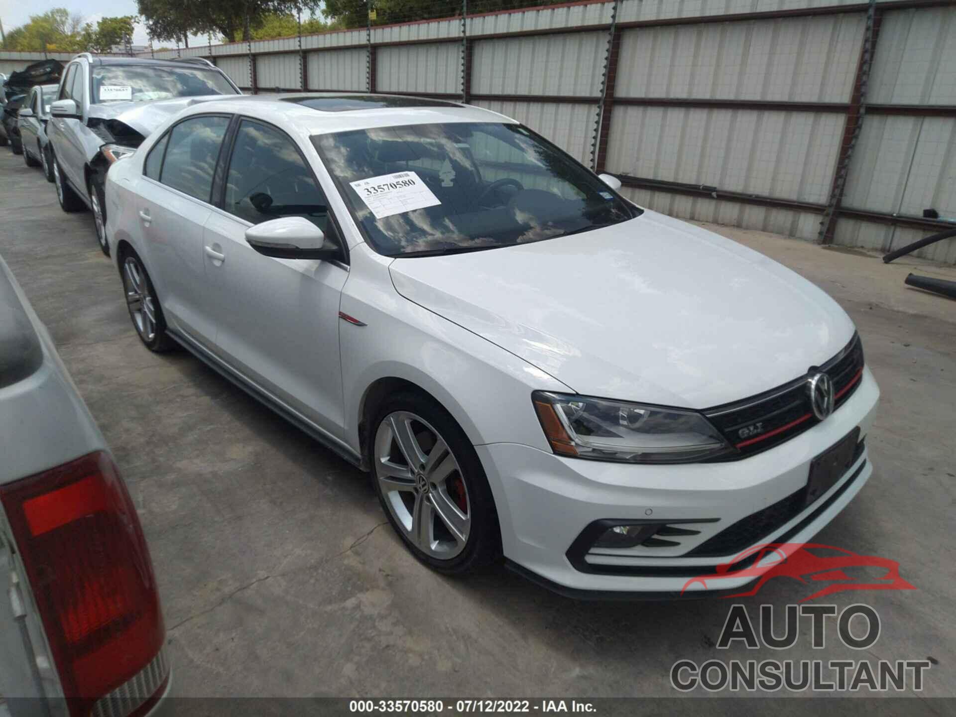 VOLKSWAGEN JETTA 2017 - 3VW4T7AJ5HM282408