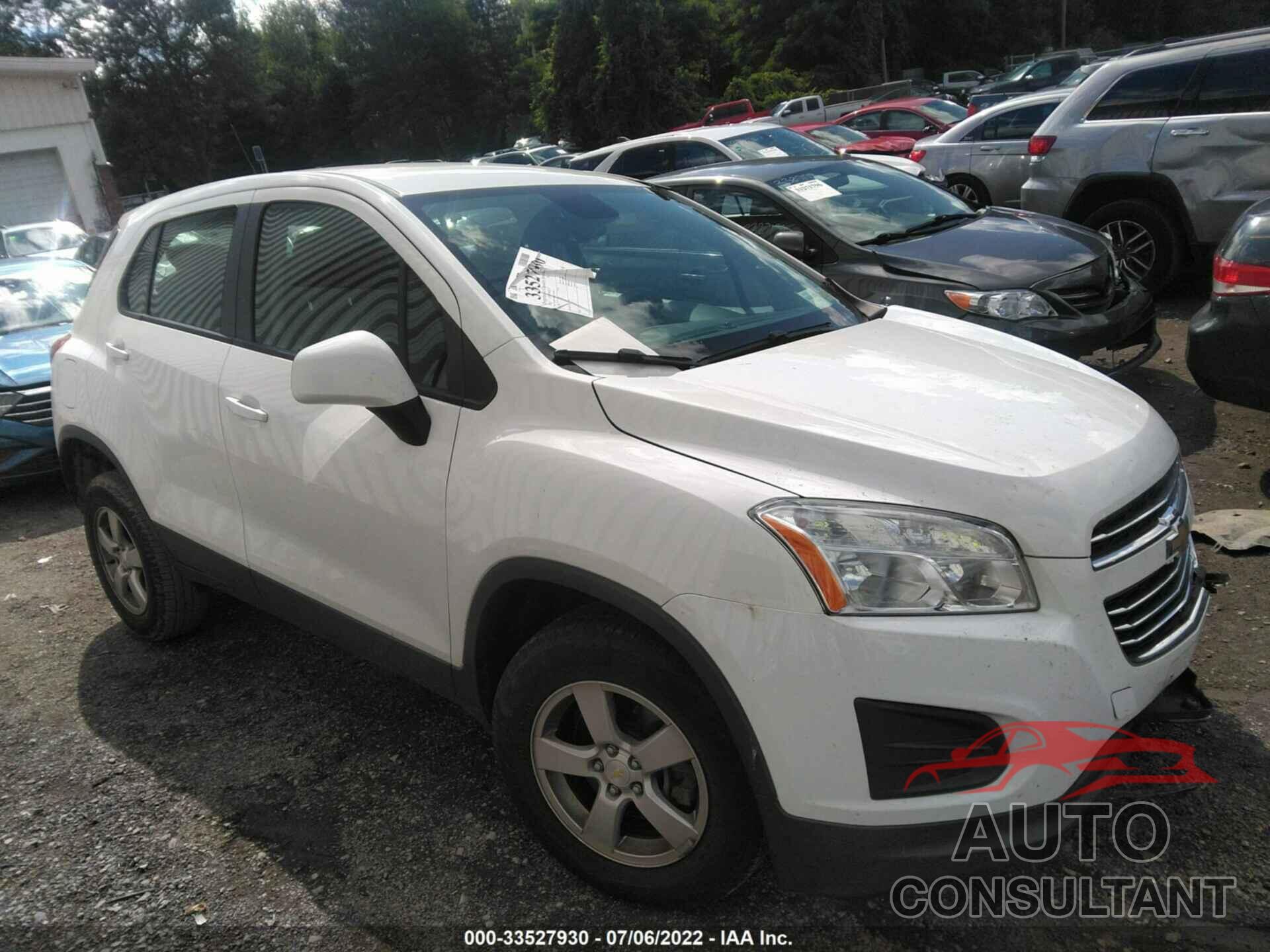 CHEVROLET TRAX 2016 - 3GNCJNSB1GL142447