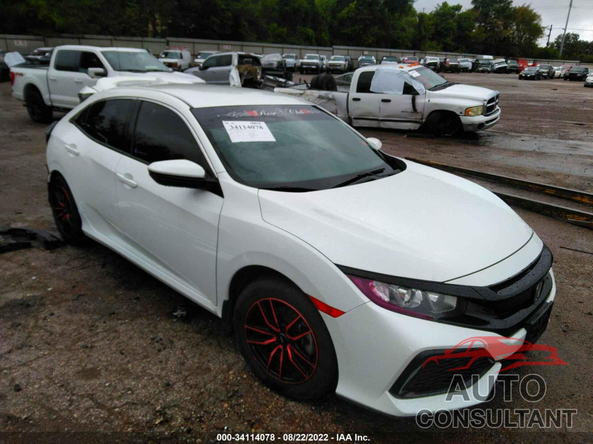 HONDA CIVIC HATCHBACK 2017 - SHHFK7H23HU225222