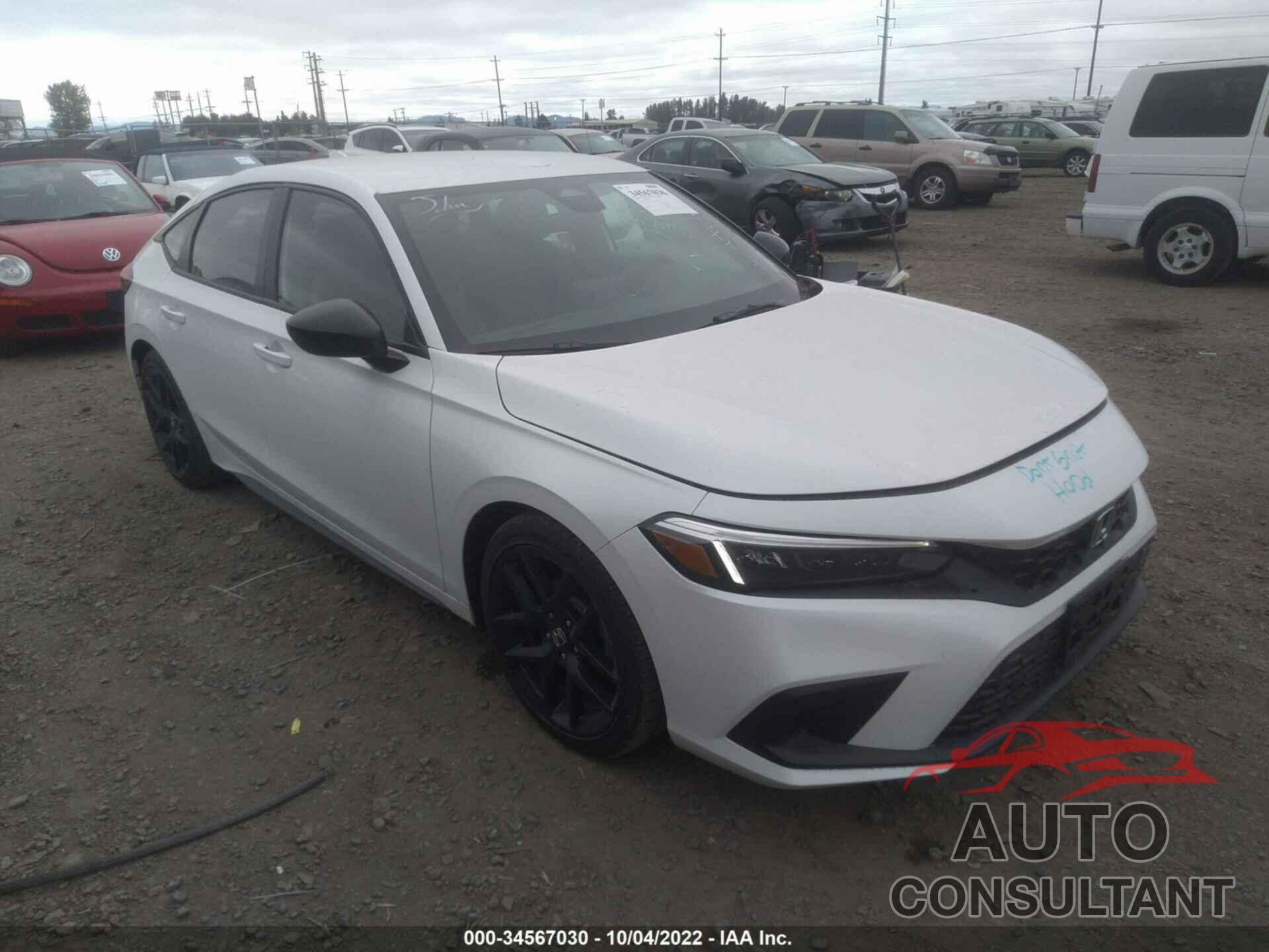 HONDA CIVIC HATCHBACK 2022 - 19XFL2H81NE005231