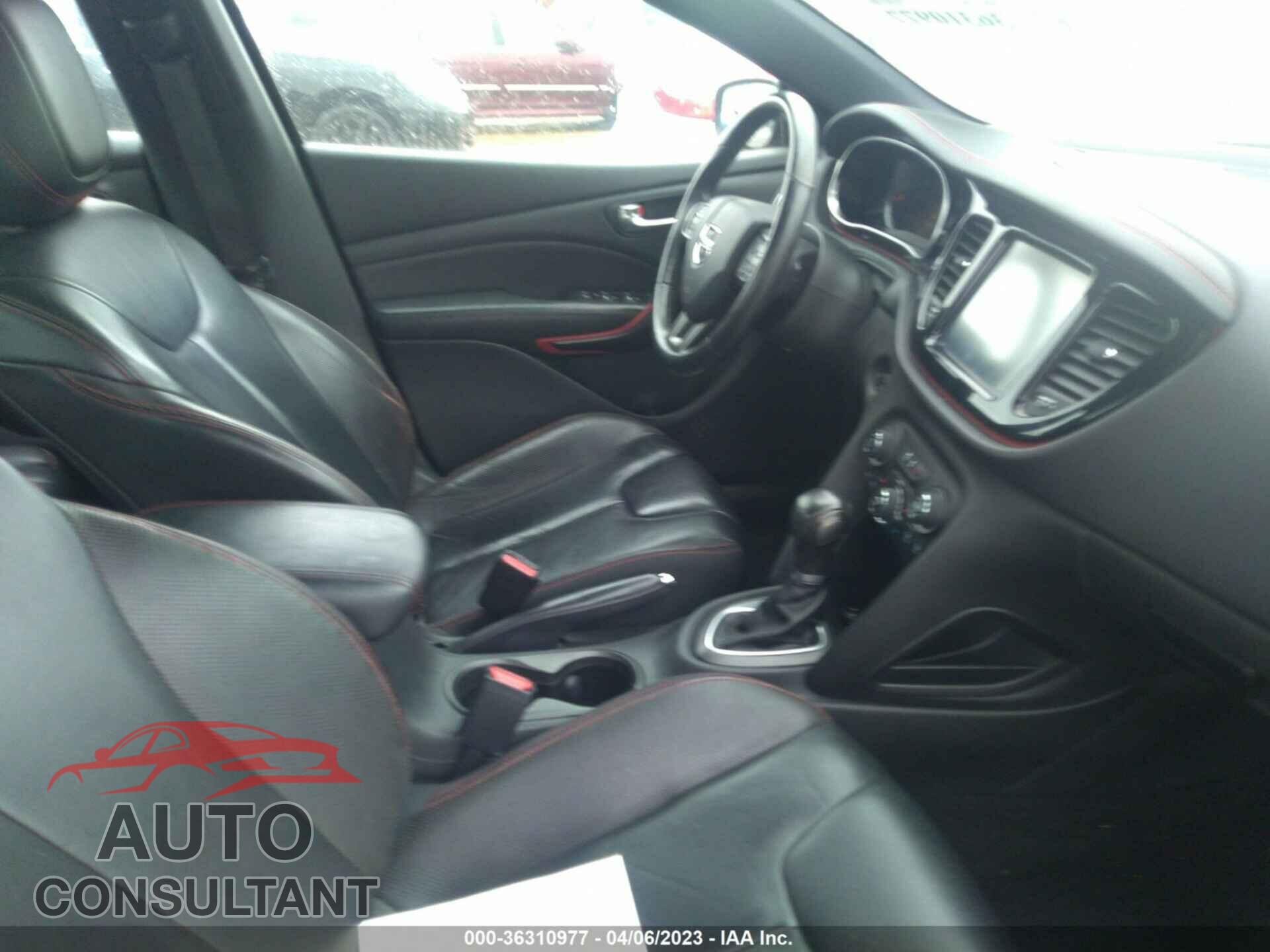 DODGE DART 2015 - 1C3CDFEB5FD378108