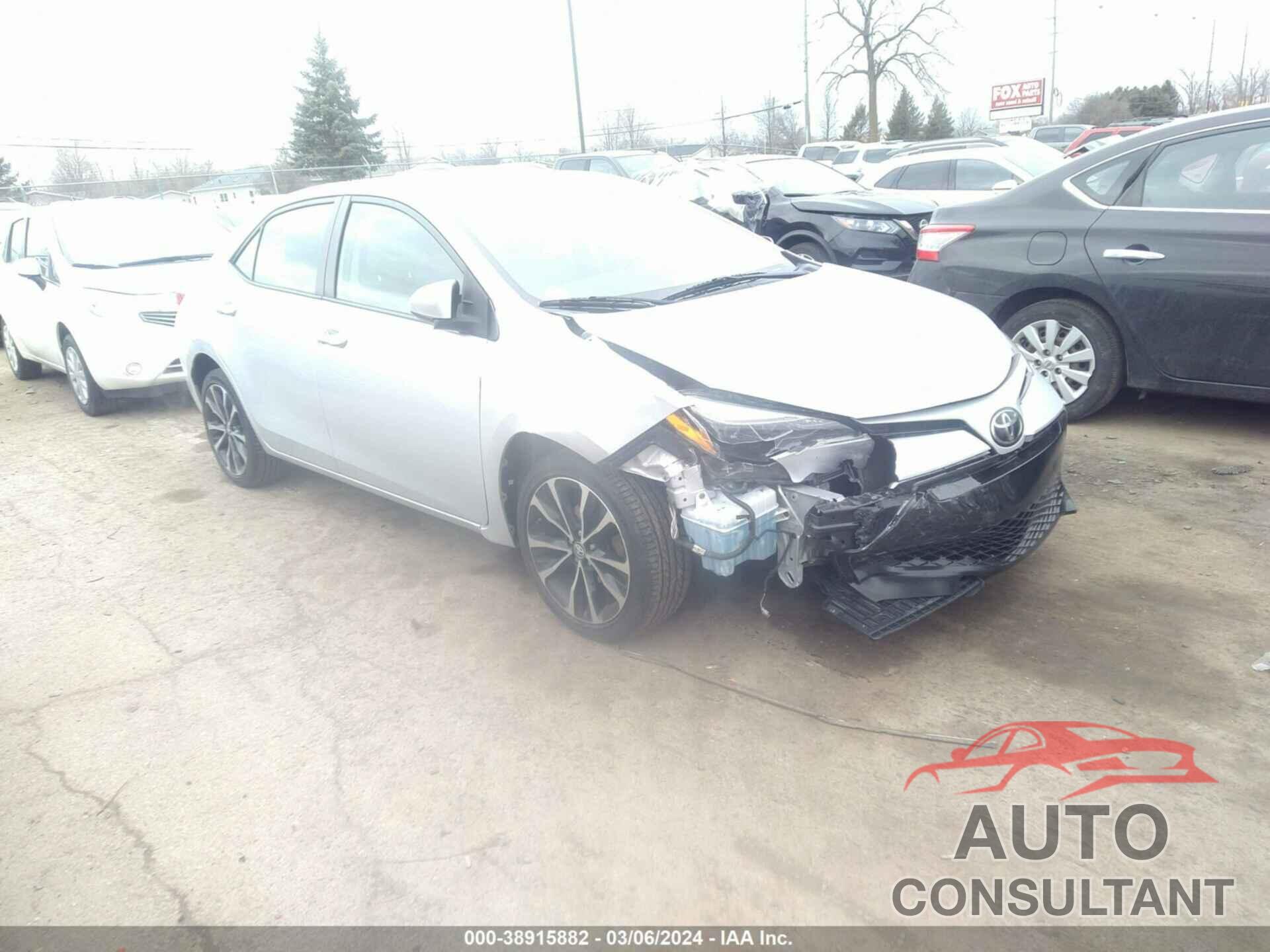 TOYOTA COROLLA 2017 - 2T1BURHEXHC747074