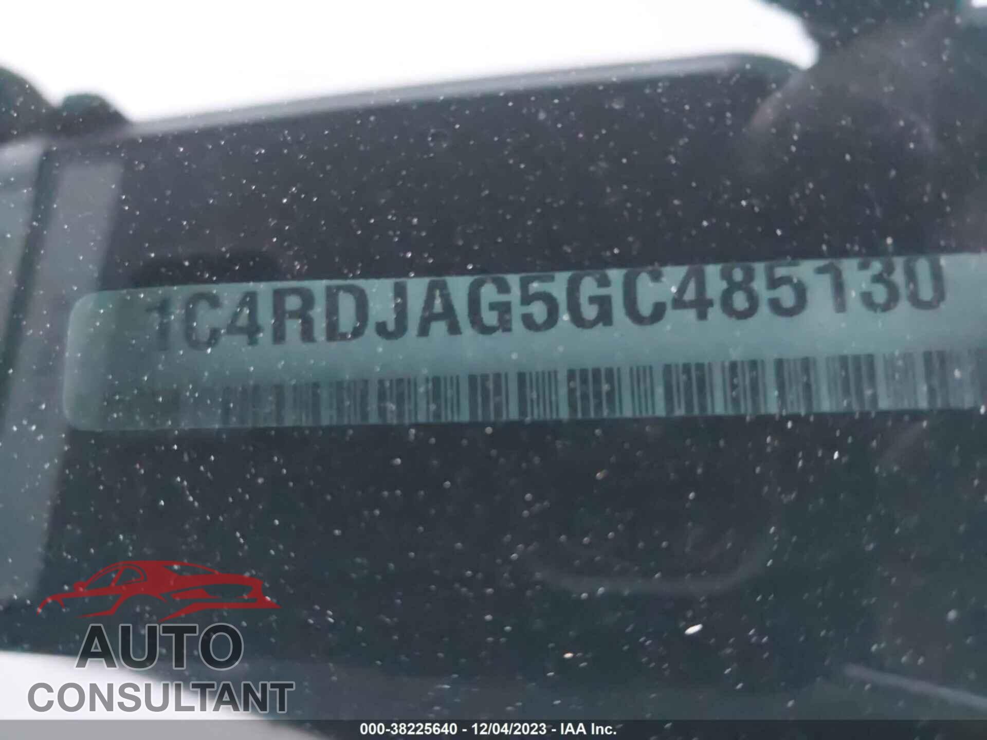 DODGE DURANGO 2016 - 1C4RDJAG5GC485130