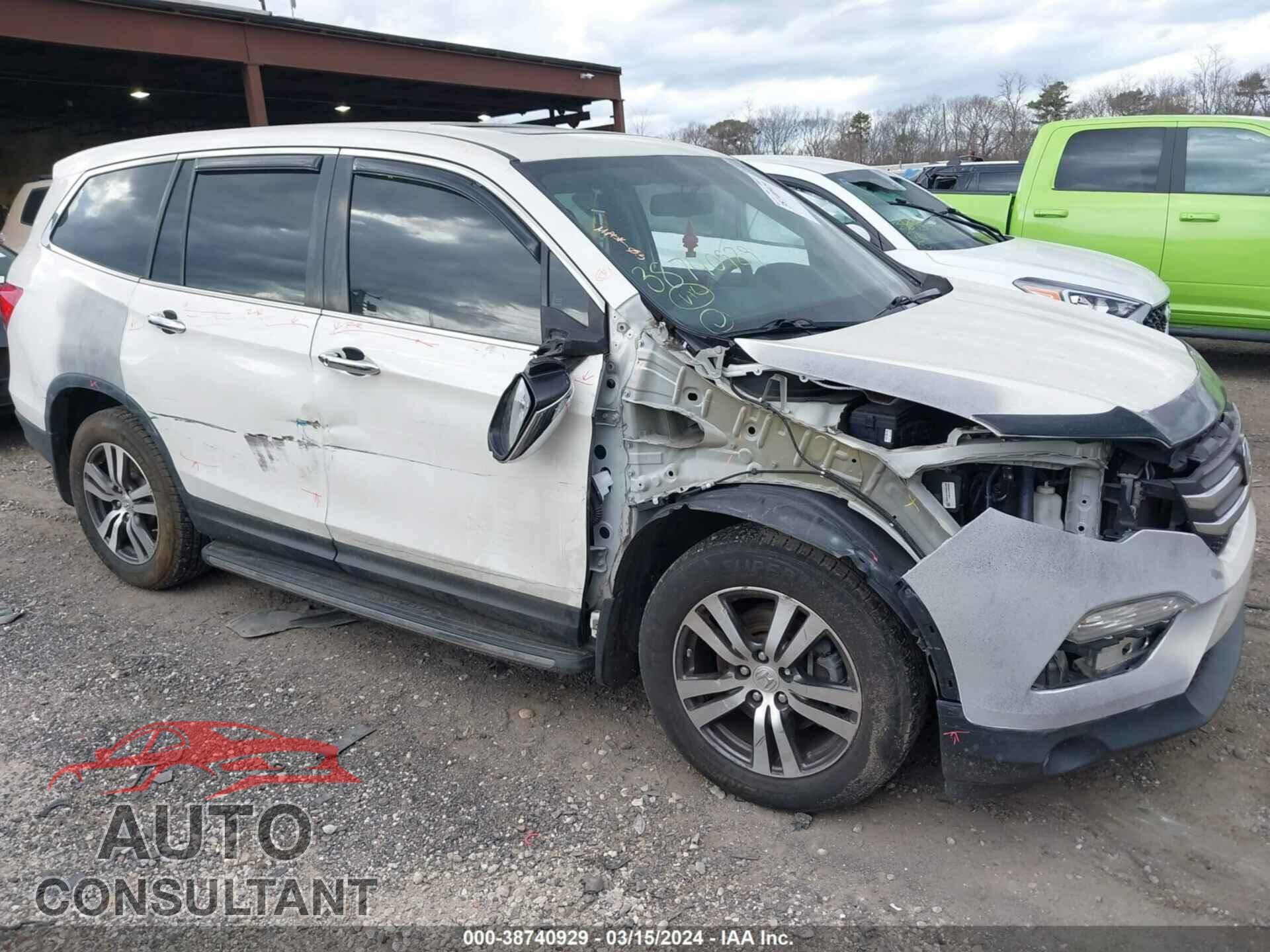 HONDA PILOT 2017 - 5FNYF5H84HB009533