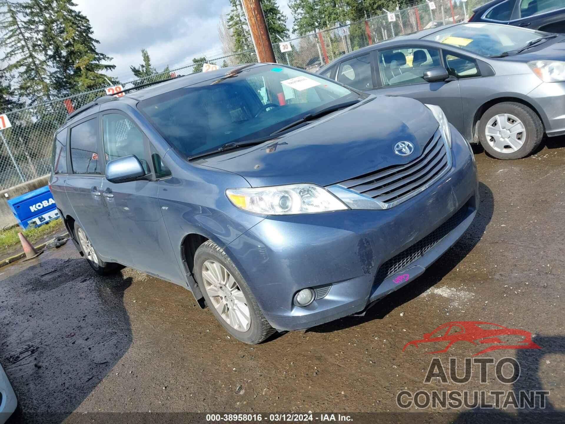 TOYOTA SIENNA 2016 - 5TDDK3DC7GS137431