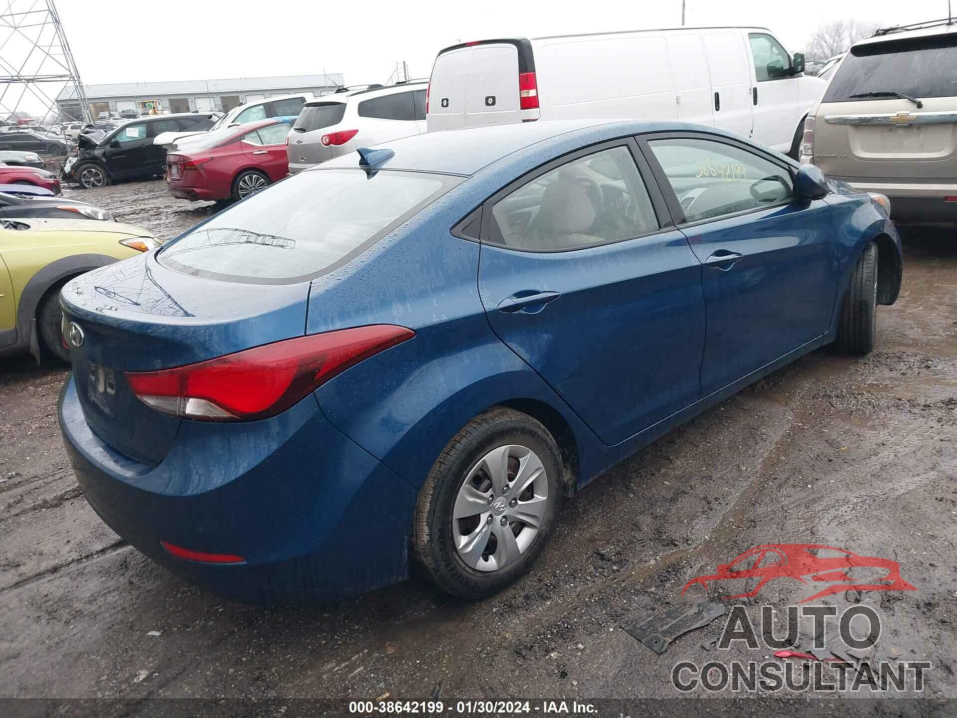 HYUNDAI ELANTRA 2016 - KMHDH4AE9GU542076