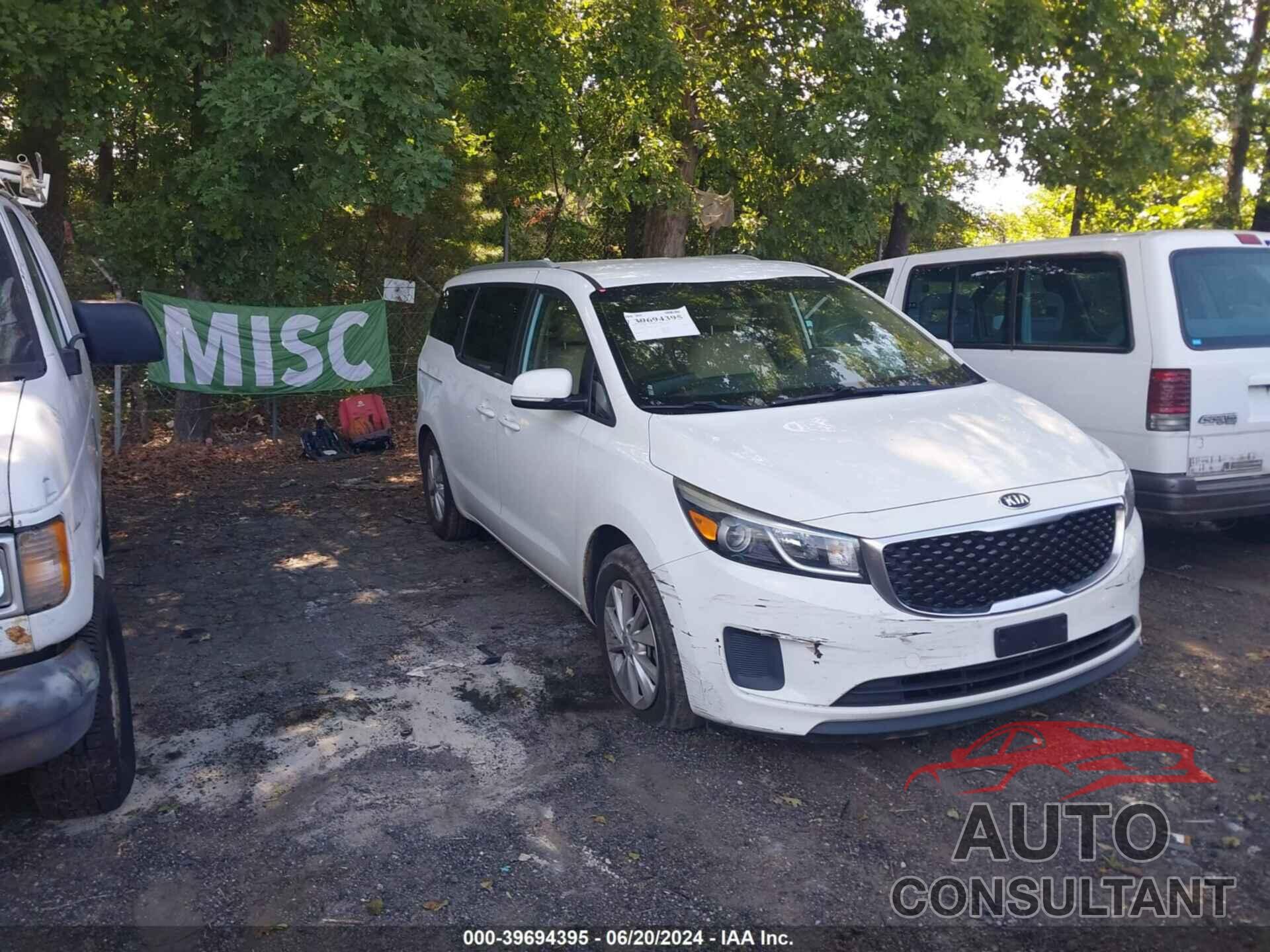 KIA SEDONA 2016 - KNDMB5C1XG6089466