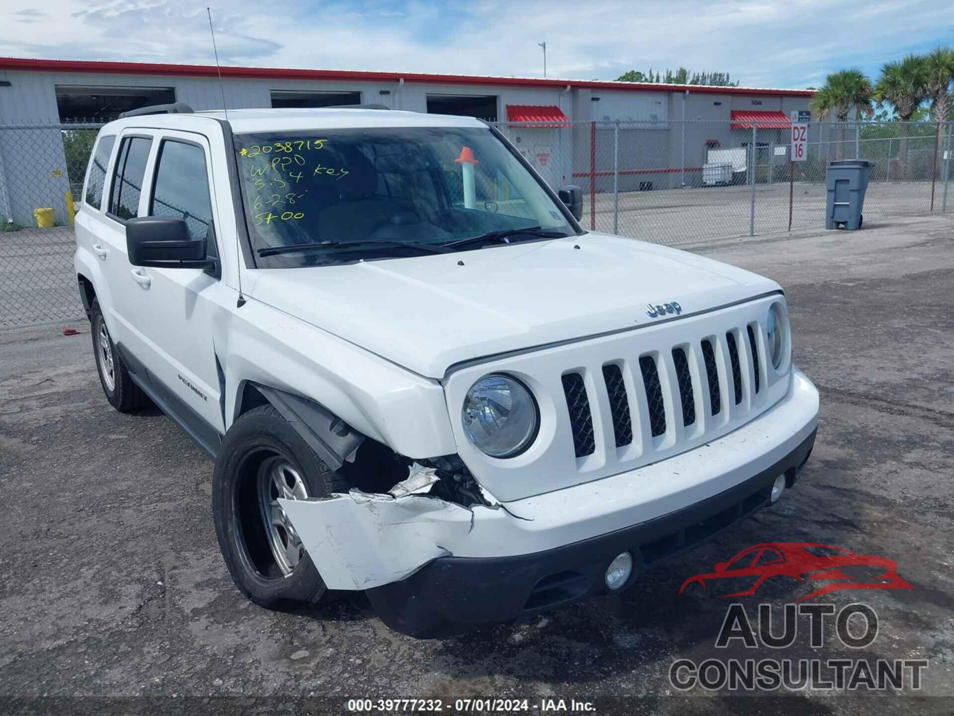 JEEP PATRIOT 2017 - 1C4NJPBAXHD148954