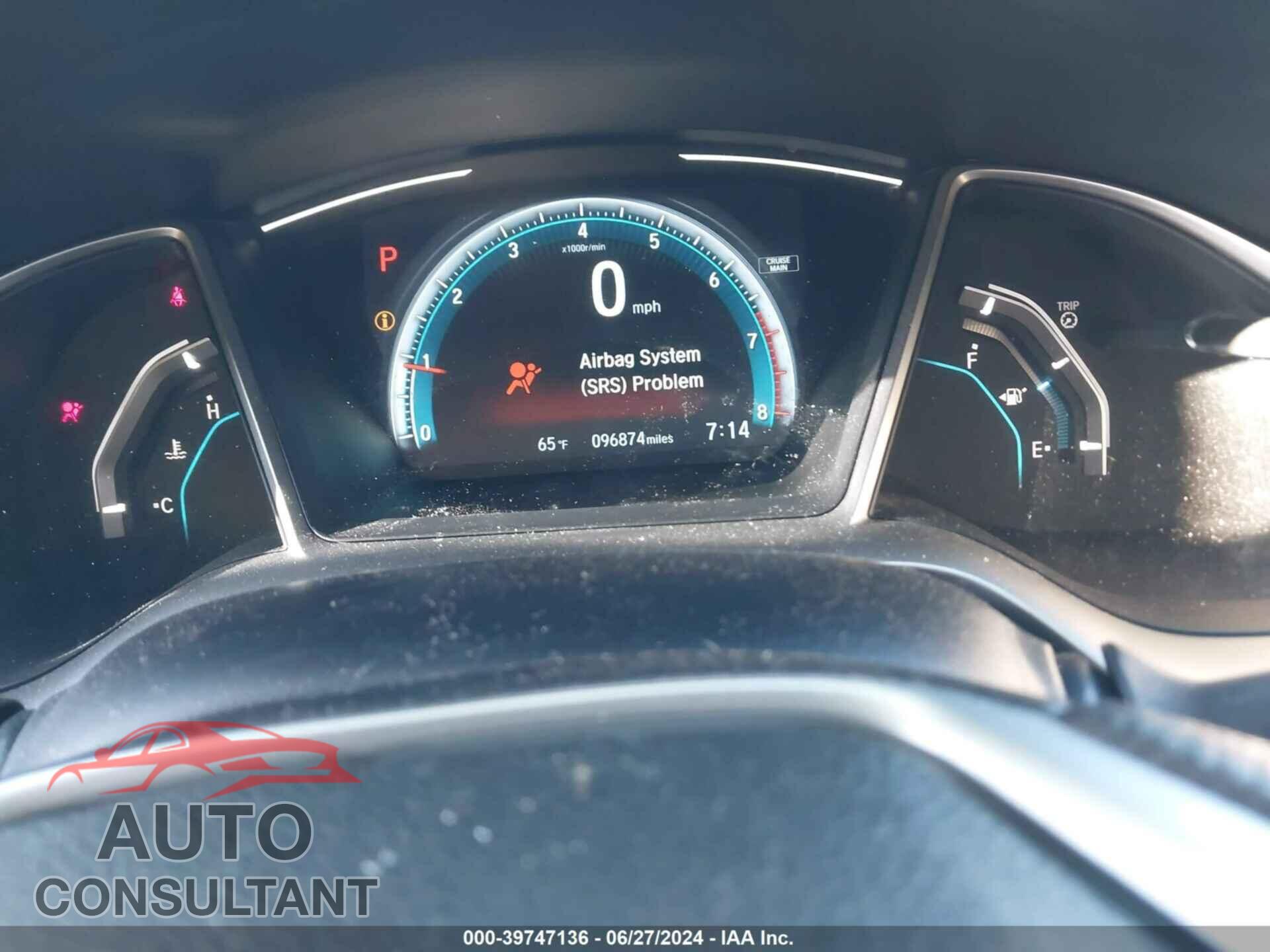 HONDA CIVIC 2017 - 19XFC2F76HE070638