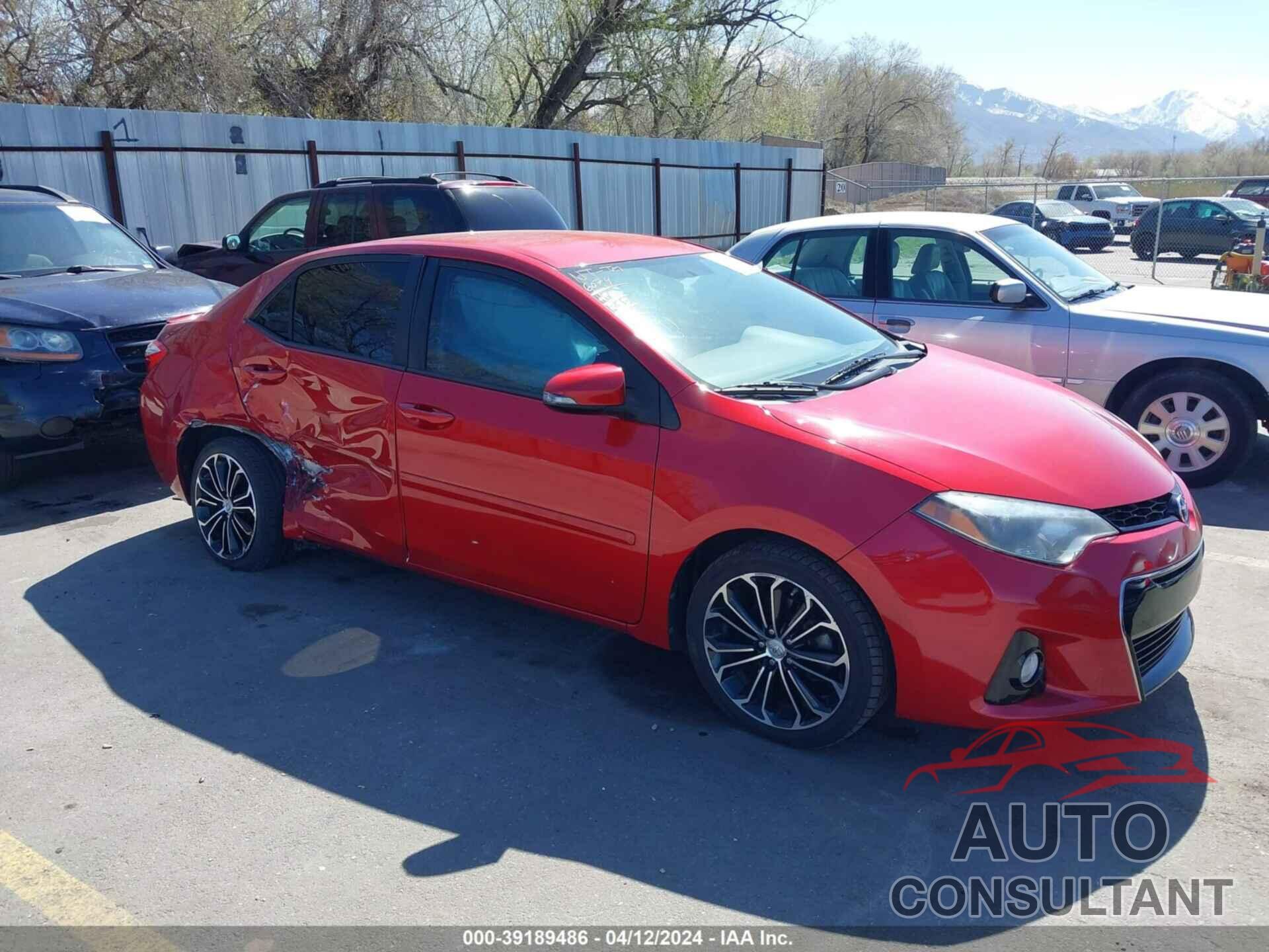 TOYOTA COROLLA 2016 - 2T1BURHEXGC669507