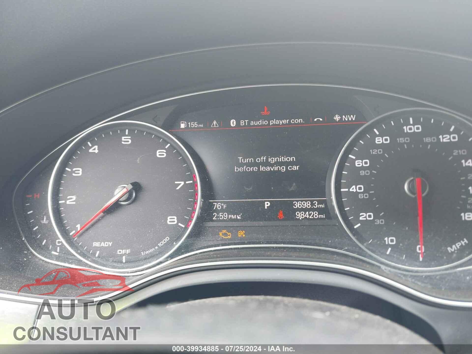 AUDI A6 2016 - WAUGFAFC1GN043809