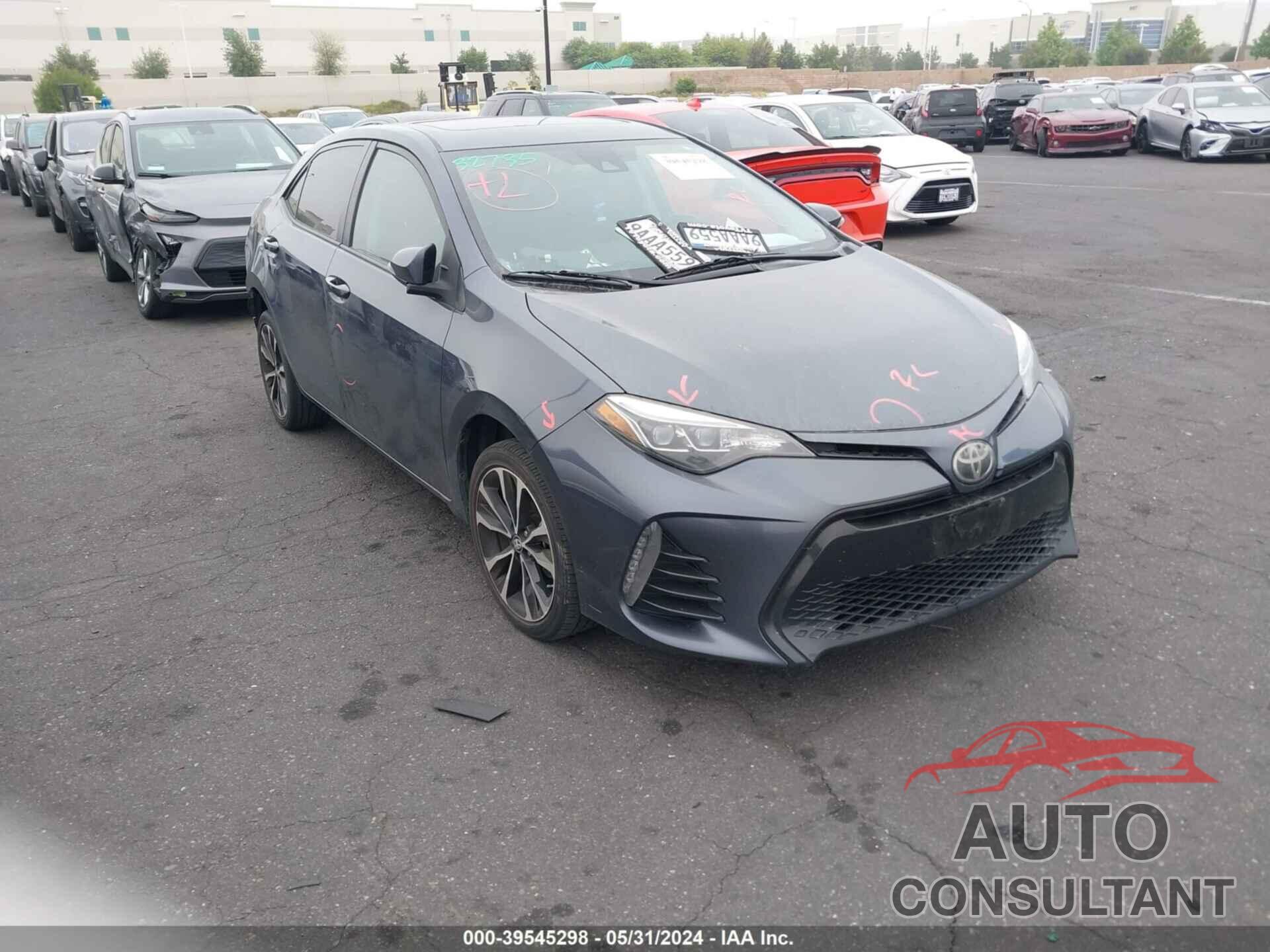 TOYOTA COROLLA 2018 - 5YFBURHE8JP784971