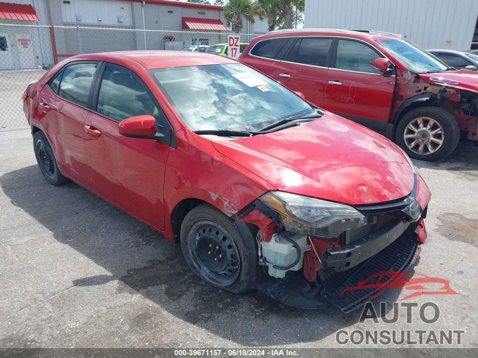 TOYOTA COROLLA 2017 - 2T1BURHE2HC959984