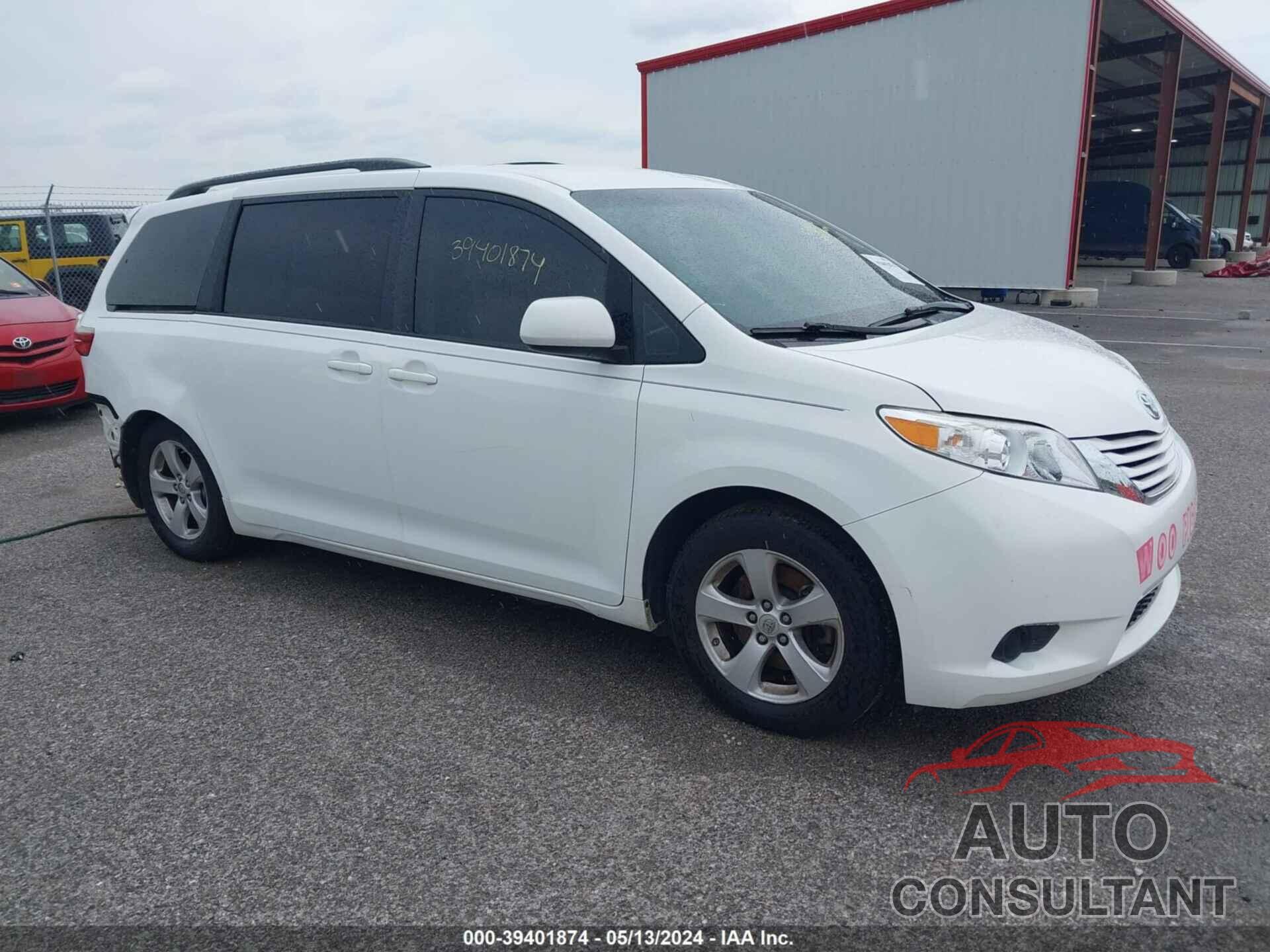 TOYOTA SIENNA 2017 - 5TDKZ3DC9HS780917