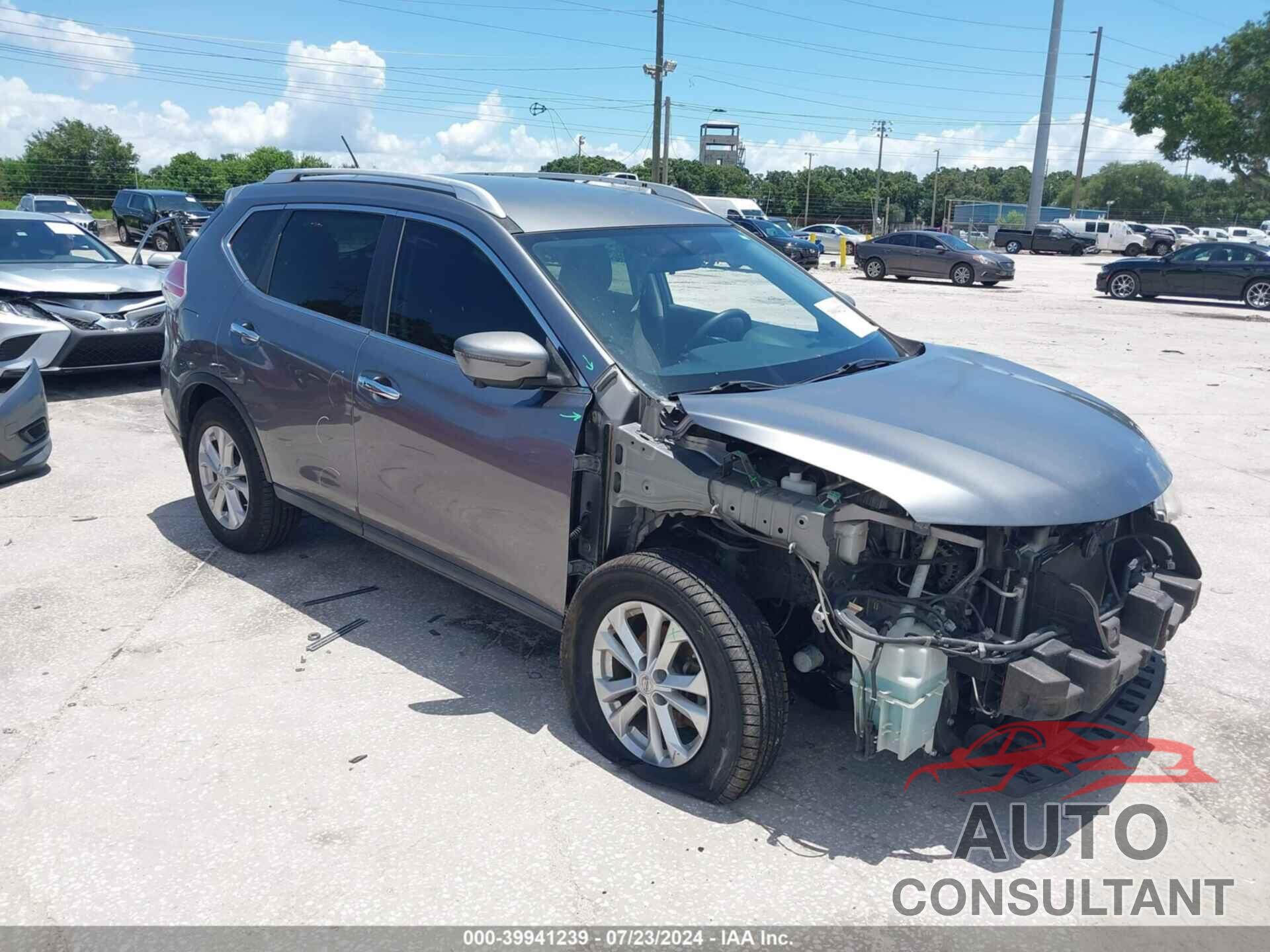 NISSAN ROGUE 2016 - KNMAT2MTXGP612512