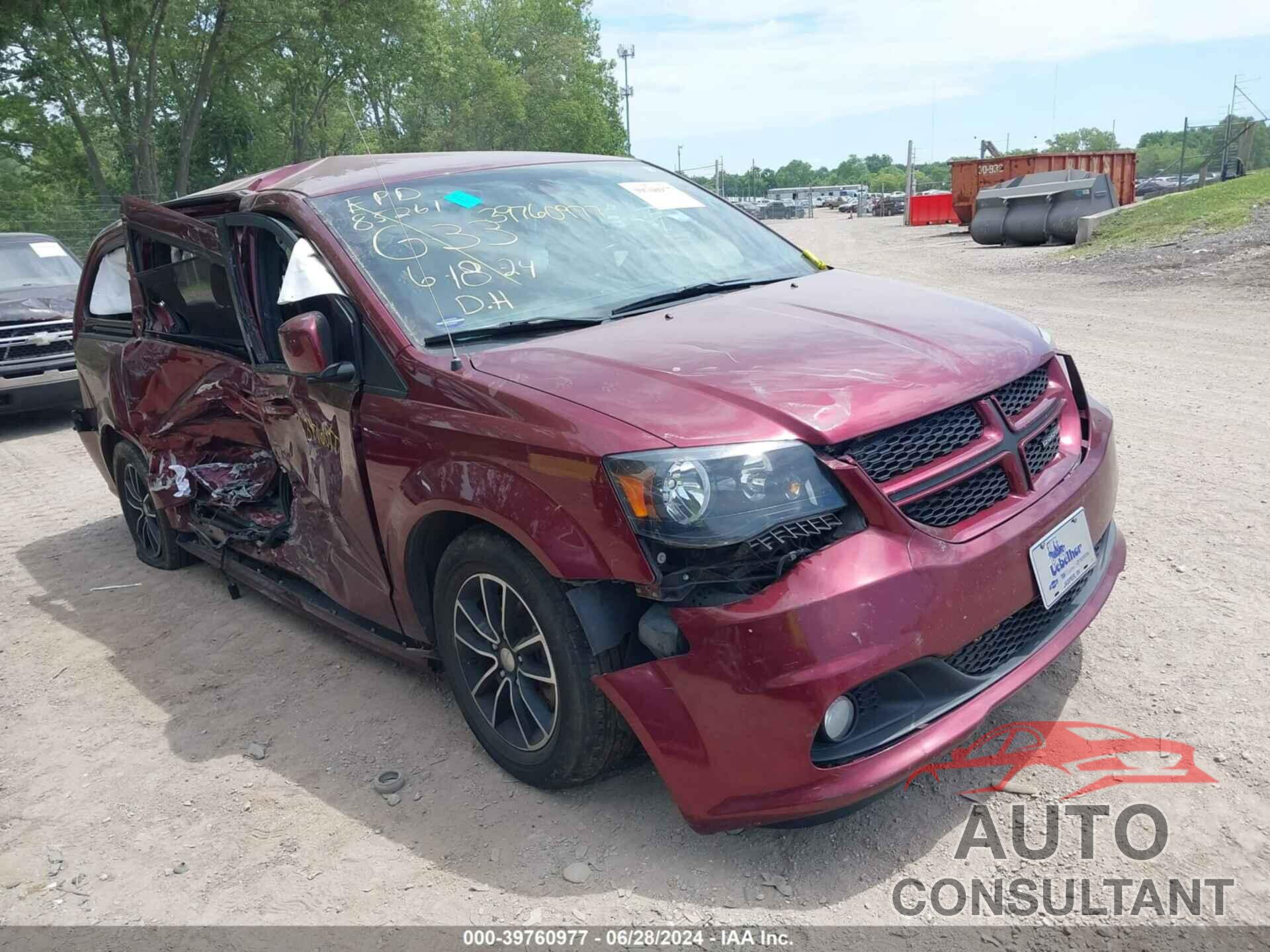 DODGE GRAND CARAVAN 2018 - 2C4RDGEG2JR280960