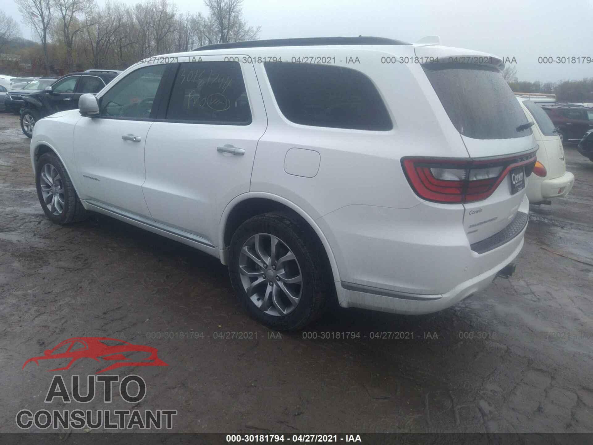 DODGE DURANGO 2017 - 1C4RDJEG1HC931110