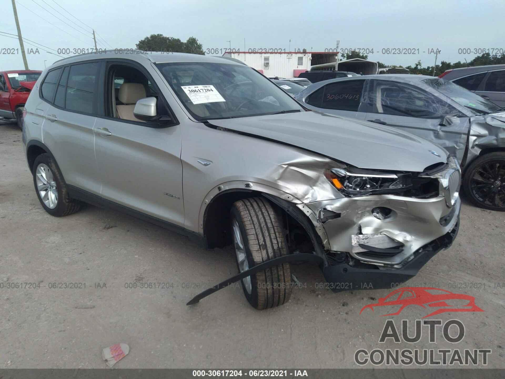 BMW X3 2016 - 5UXWX9C50G0D89901