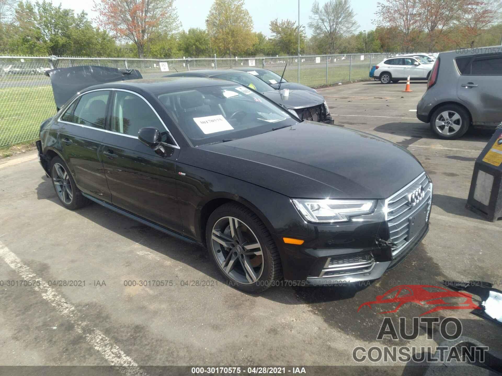 AUDI A4 2018 - WAUENAF48JA044991