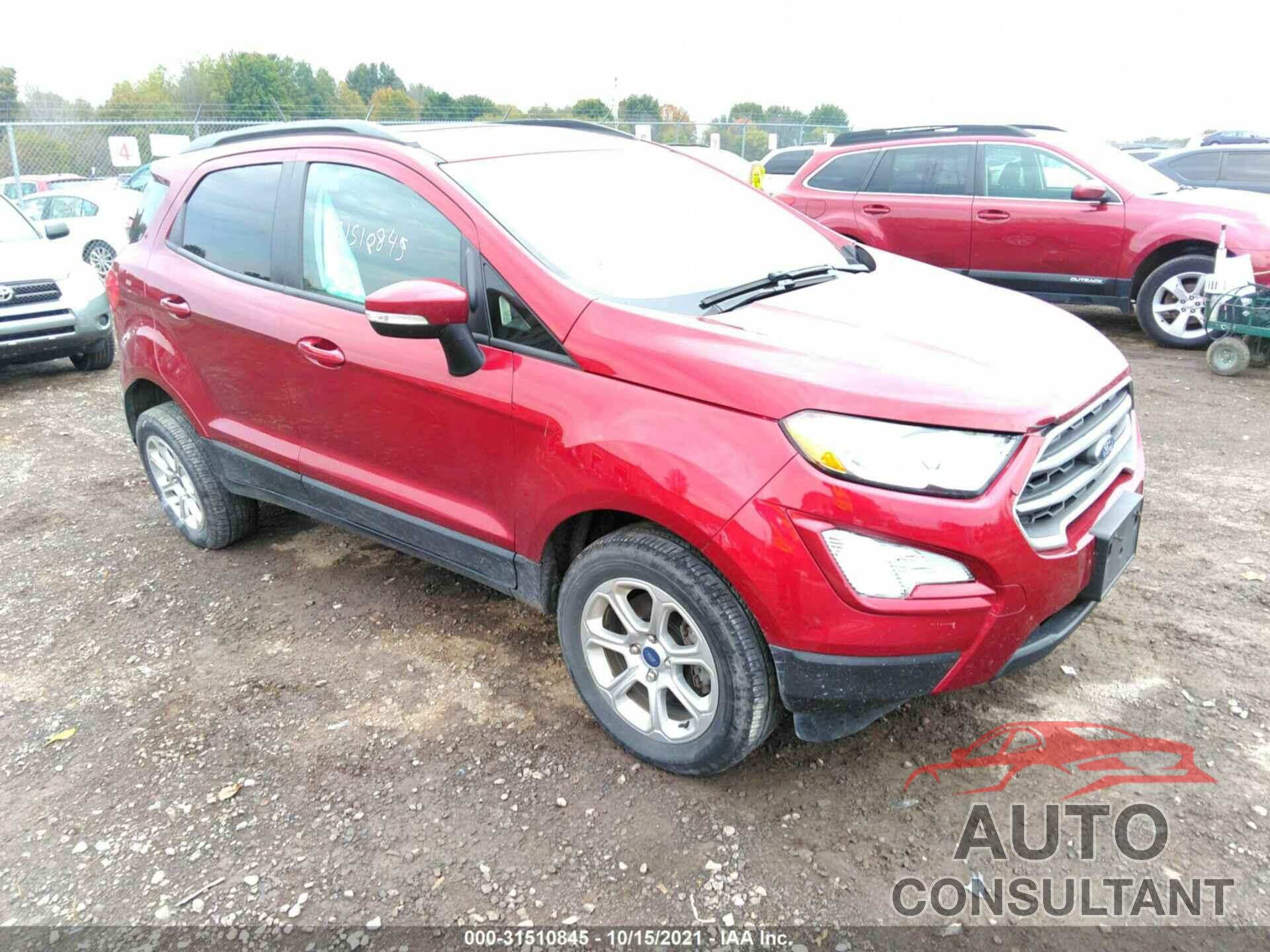 FORD ECOSPORT 2019 - MAJ6S3GL6KC285459