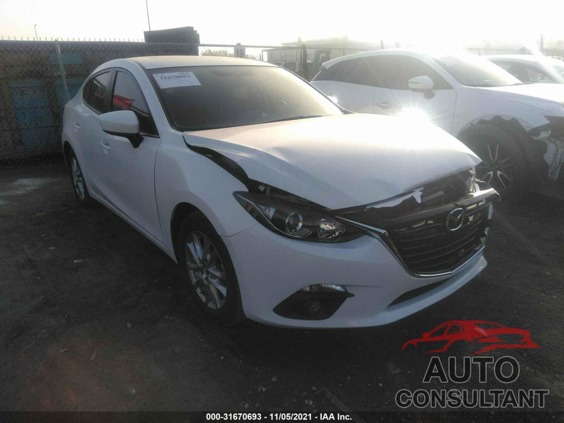 MAZDA MAZDA3 2016 - JM1BM1V70G1310971