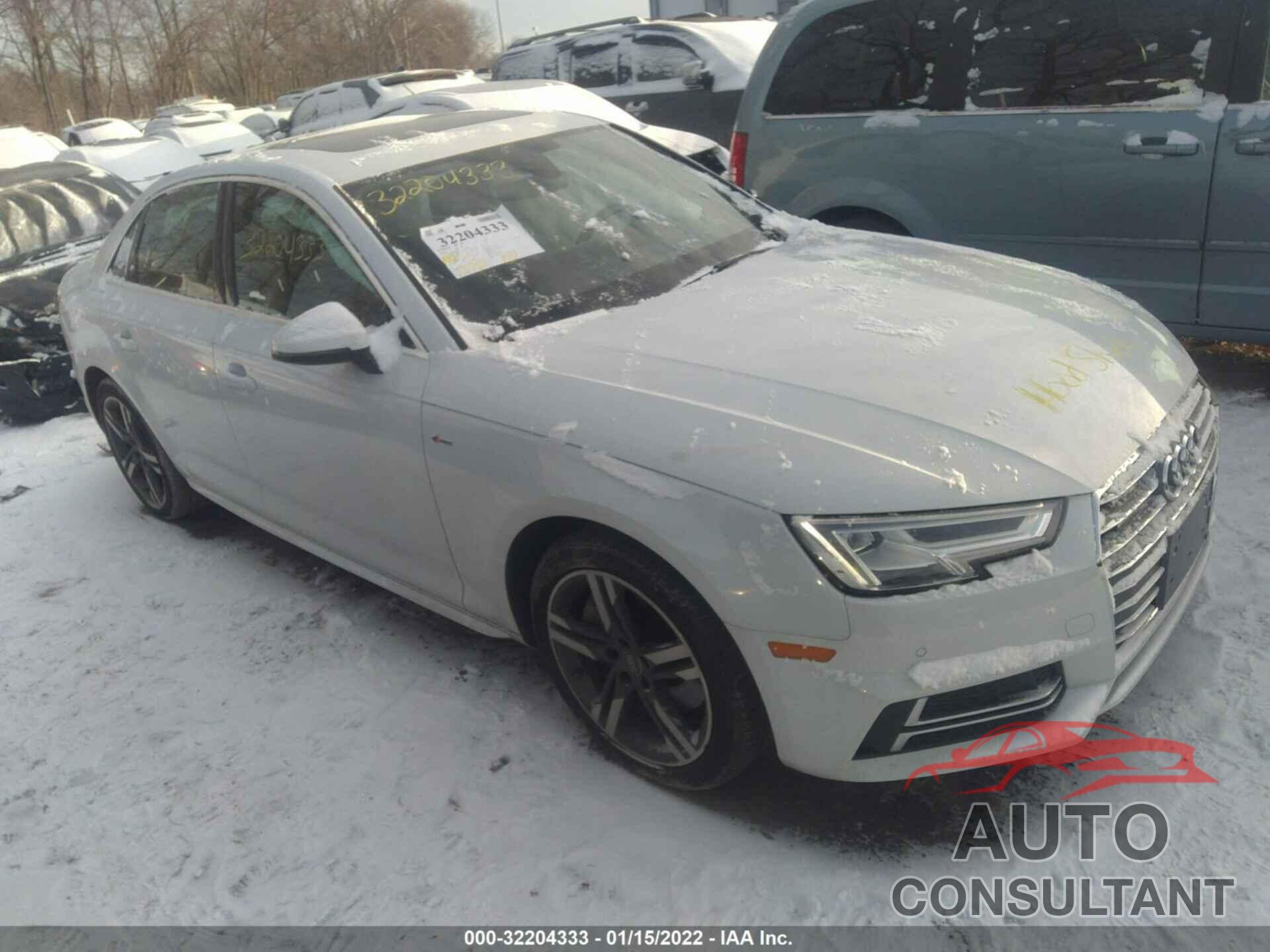 AUDI A4 2018 - WAUENAF45JA013360