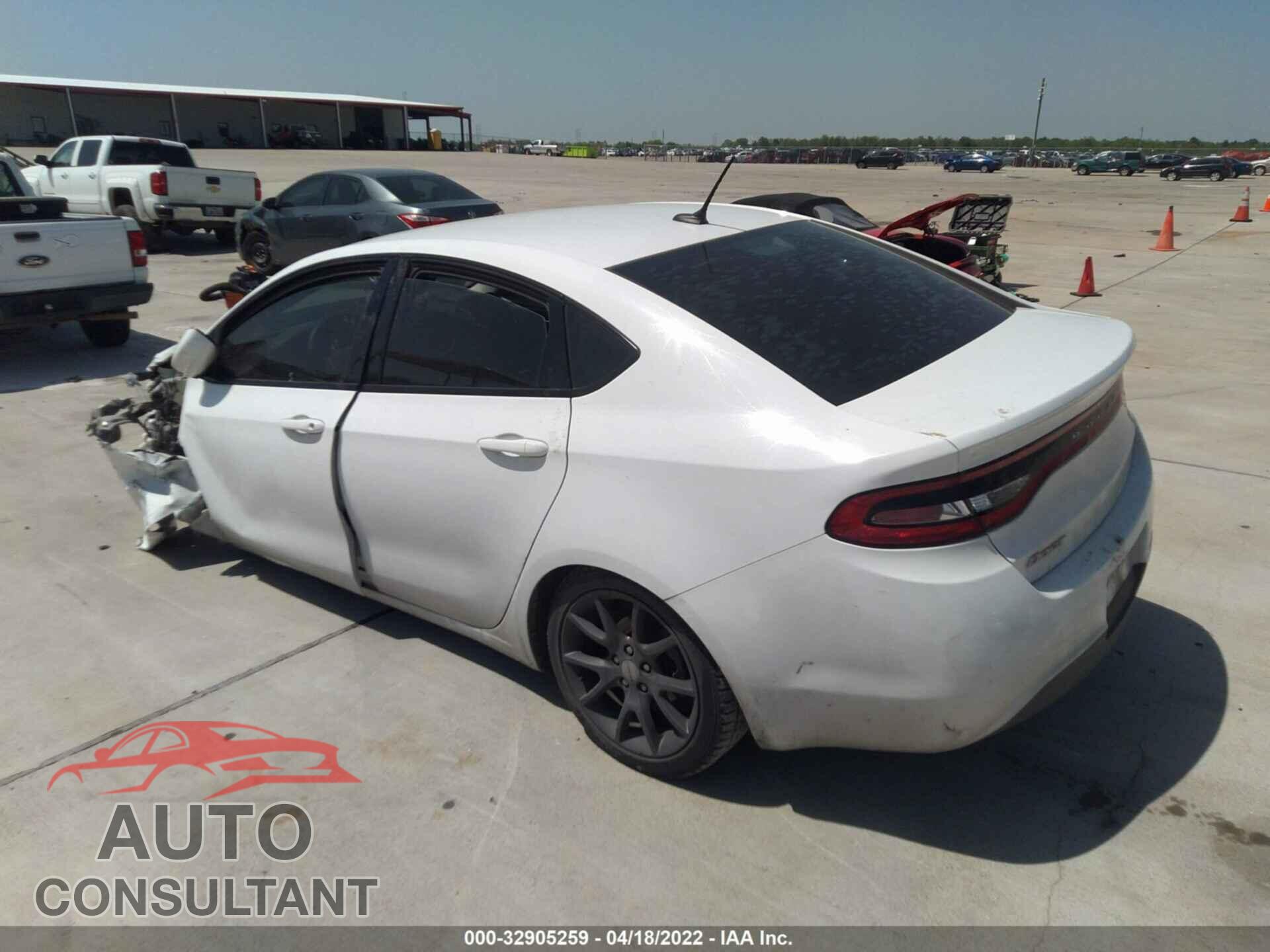DODGE DART 2016 - 1C3CDFAA3GD540641