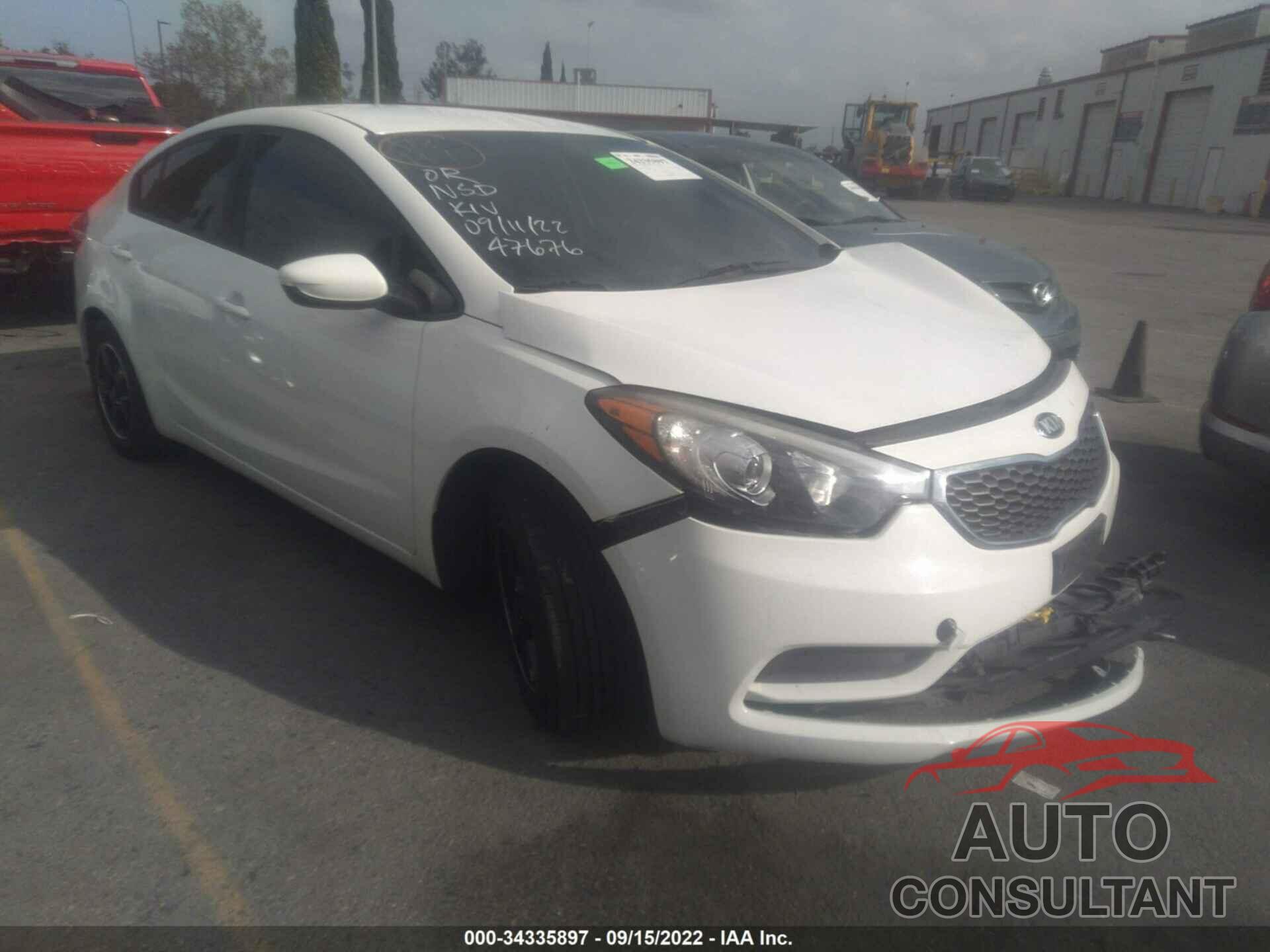 KIA FORTE 2016 - KNAFK4A67G5606954