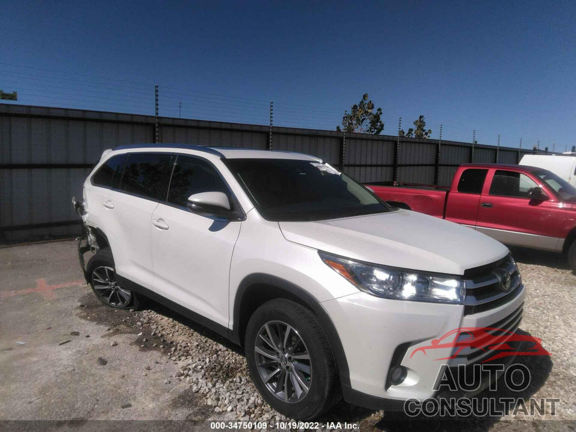 TOYOTA HIGHLANDER 2019 - 5TDKZRFH9KS348346
