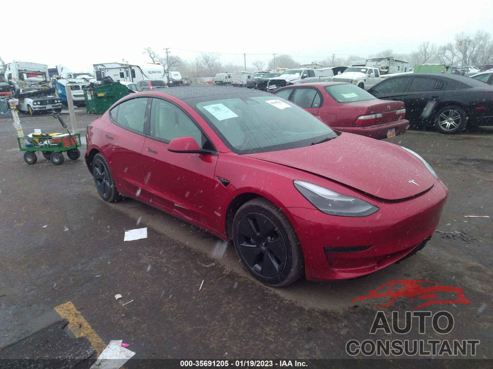 TESLA MODEL 3 2022 - 5YJ3E1EB8NF203273