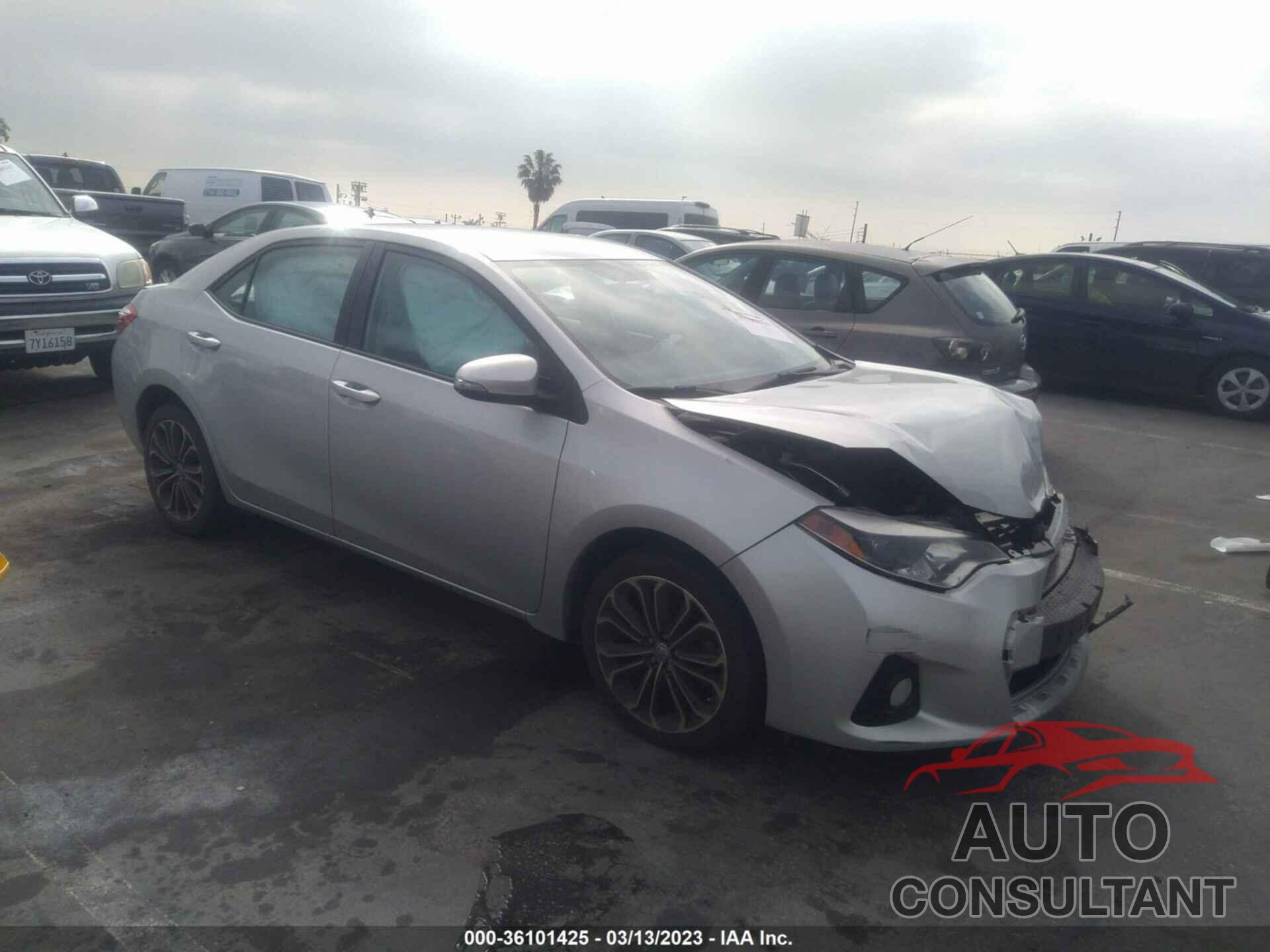 TOYOTA COROLLA 2015 - 5YFBURHE2FP316953