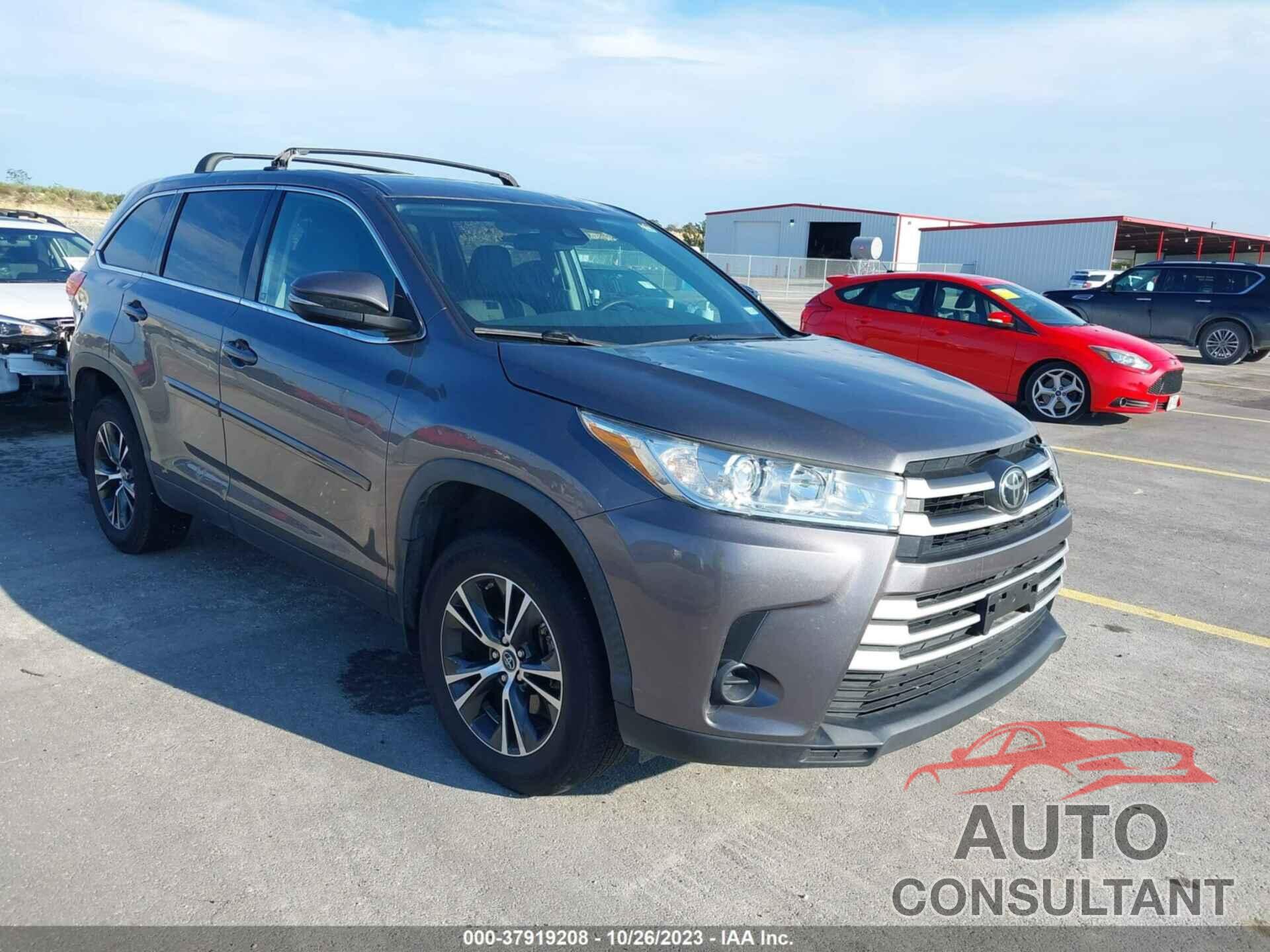 TOYOTA HIGHLANDER 2019 - 5TDZZRFHXKS358558