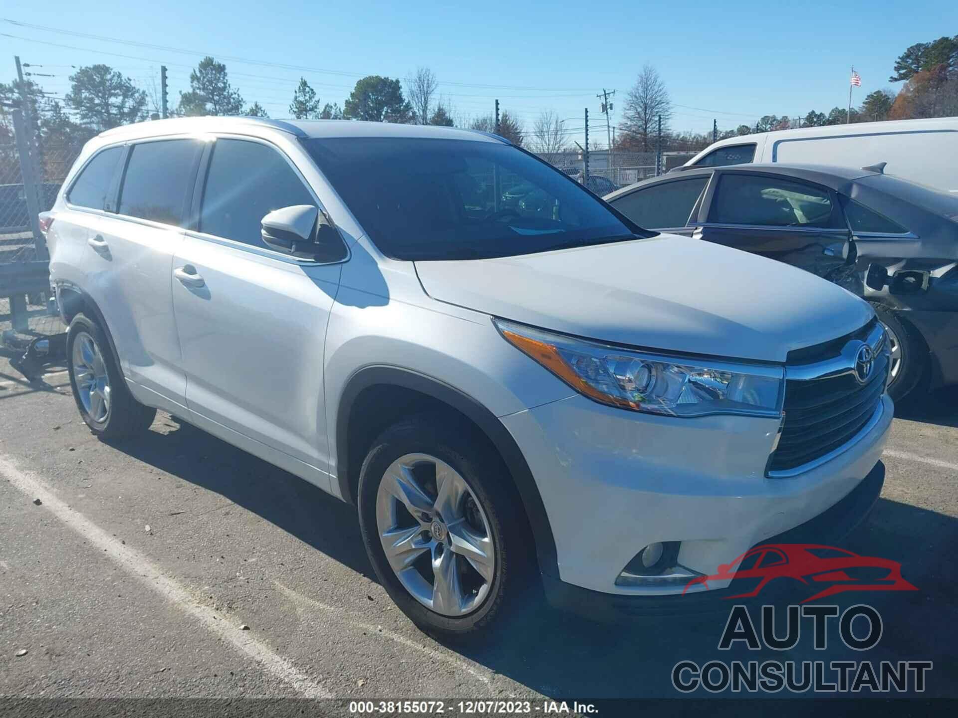 TOYOTA HIGHLANDER 2015 - 5TDYKRFH5FS118906