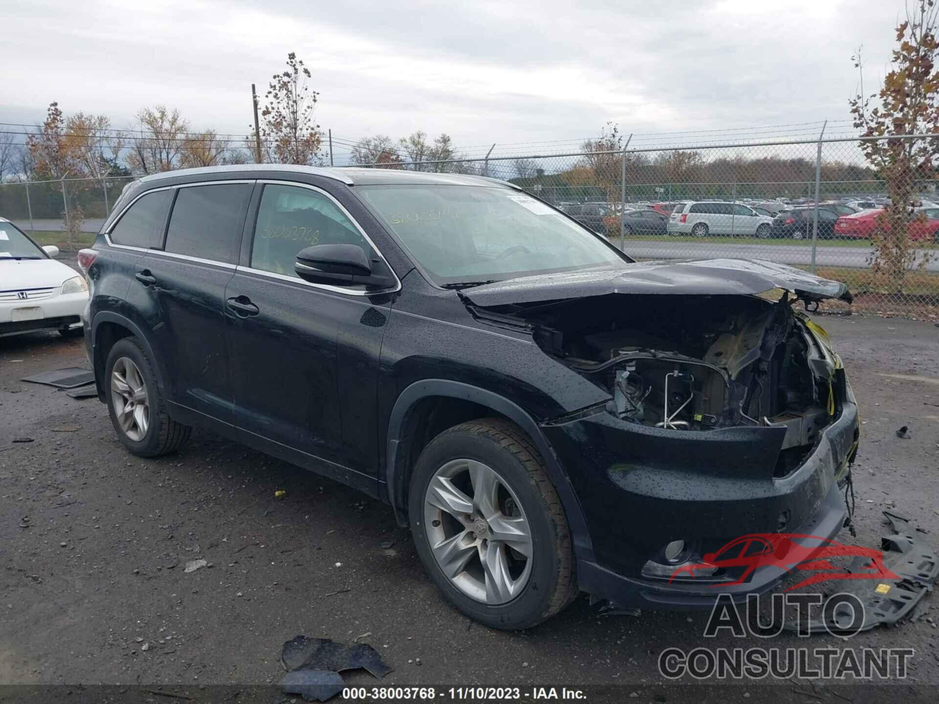 TOYOTA HIGHLANDER 2015 - 5TDDKRFH0FS208303