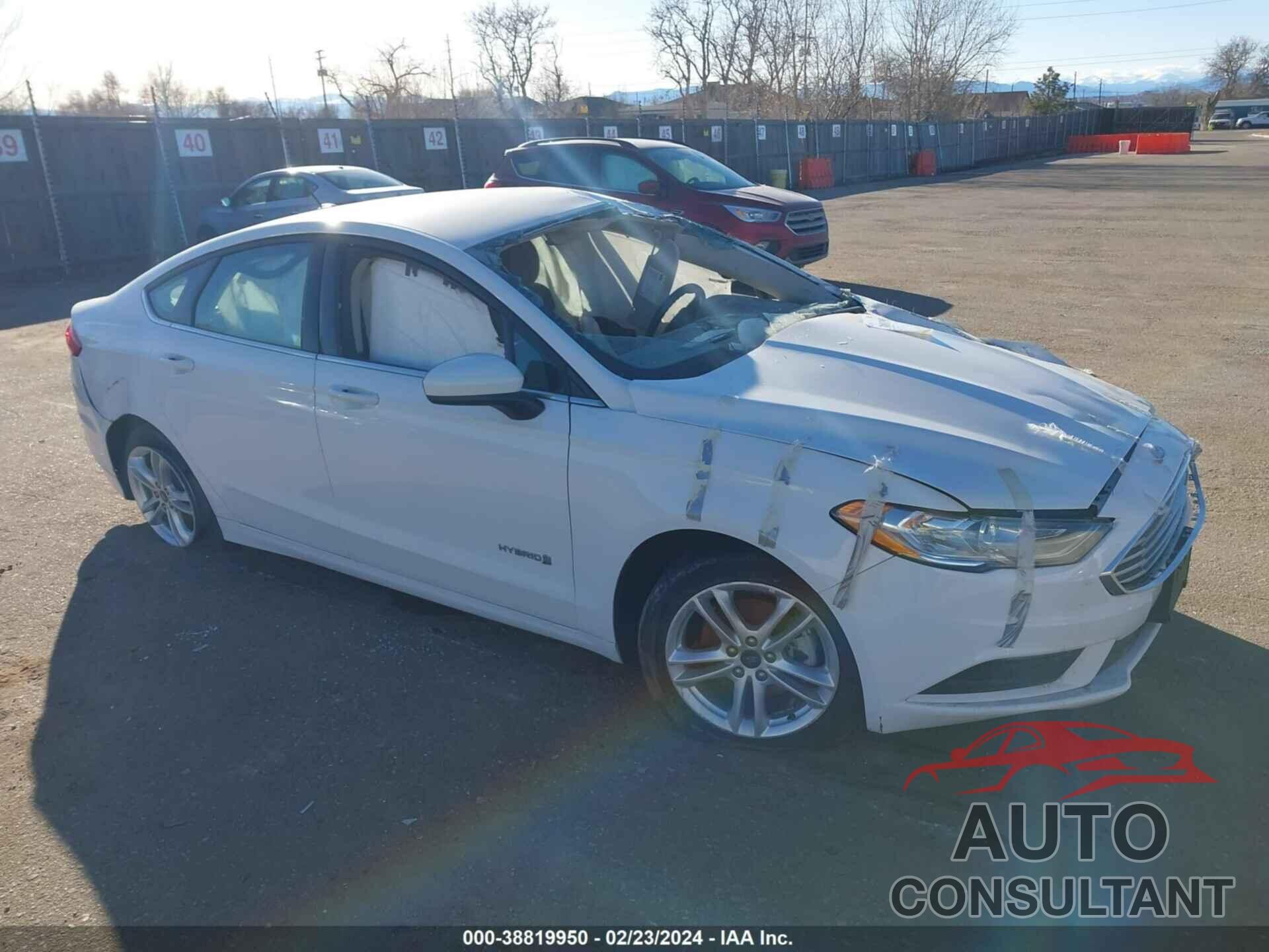 FORD FUSION HYBRID 2018 - 3FA6P0UU9JR220716