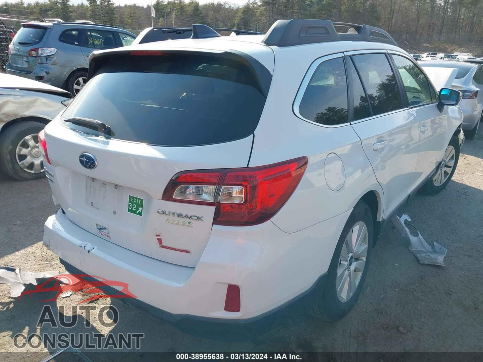 SUBARU OUTBACK 2017 - 4S4BSAFC1H3316670