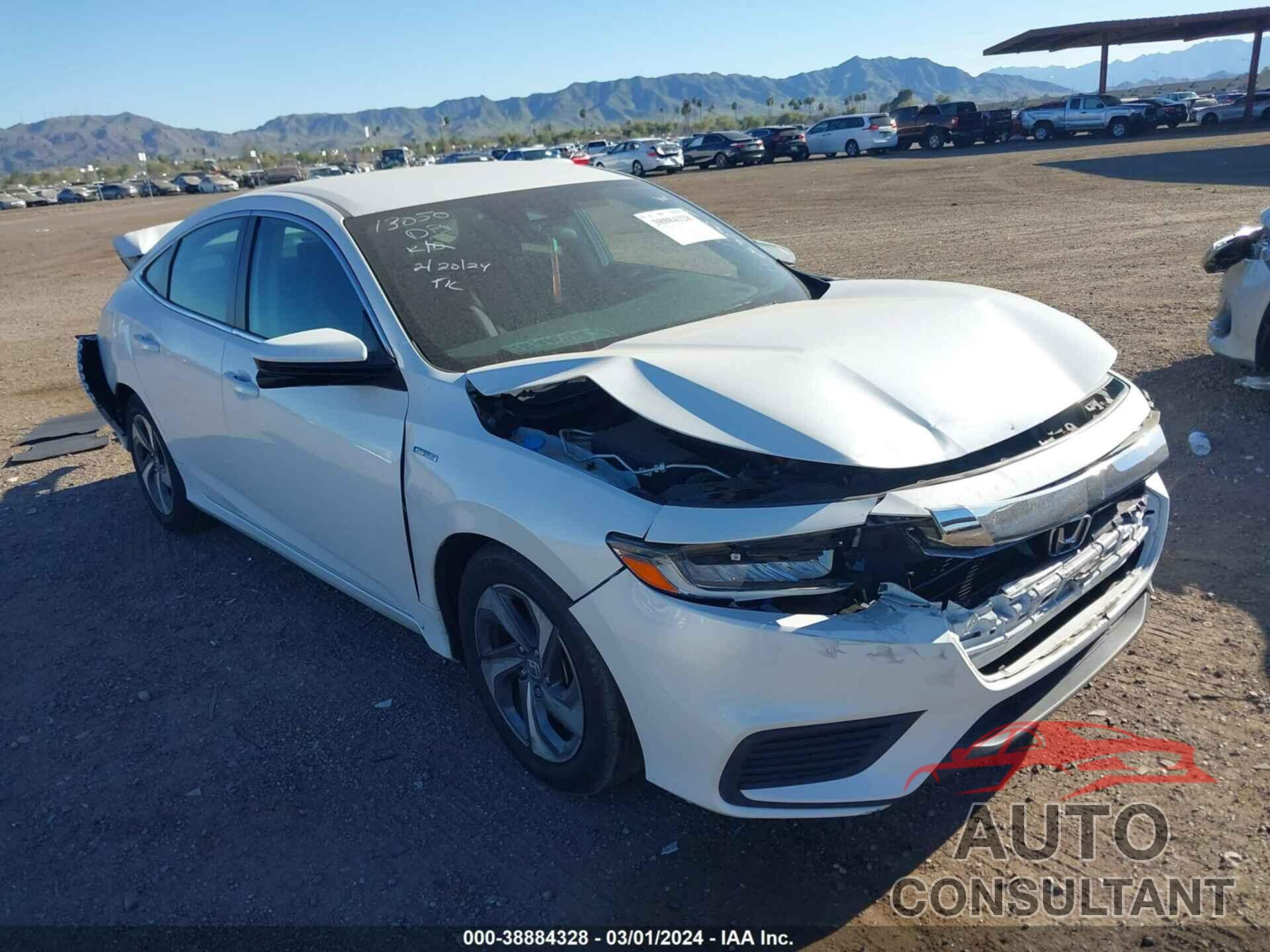 HONDA INSIGHT 2019 - 19XZE4F50KE004224