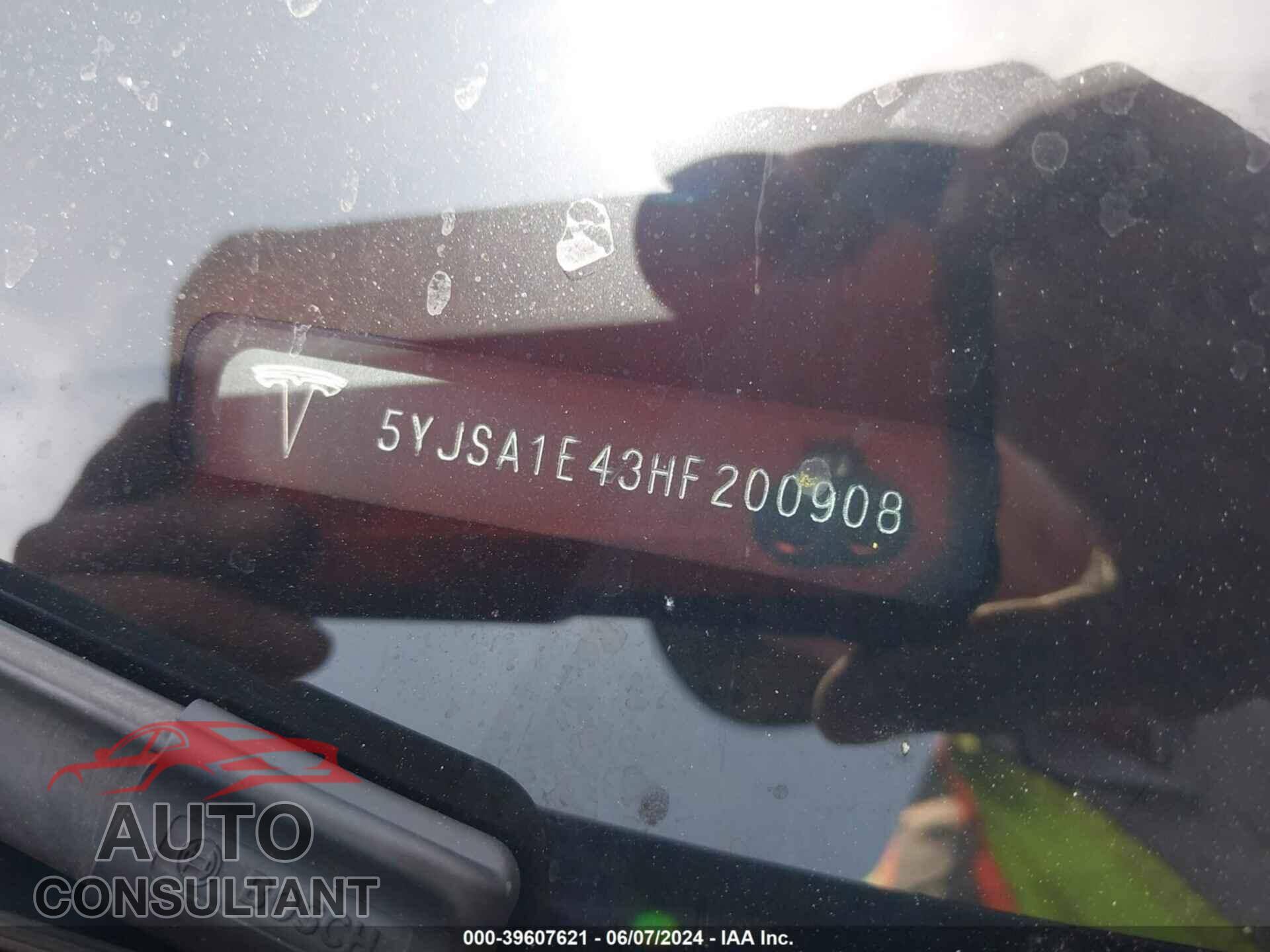 TESLA MODEL S 2017 - 5YJSA1E43HF200908