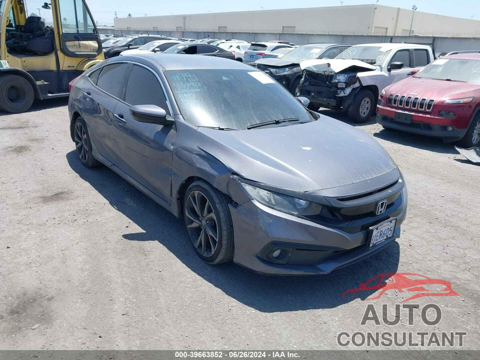 HONDA CIVIC 2019 - 2HGFC2F85KH557142