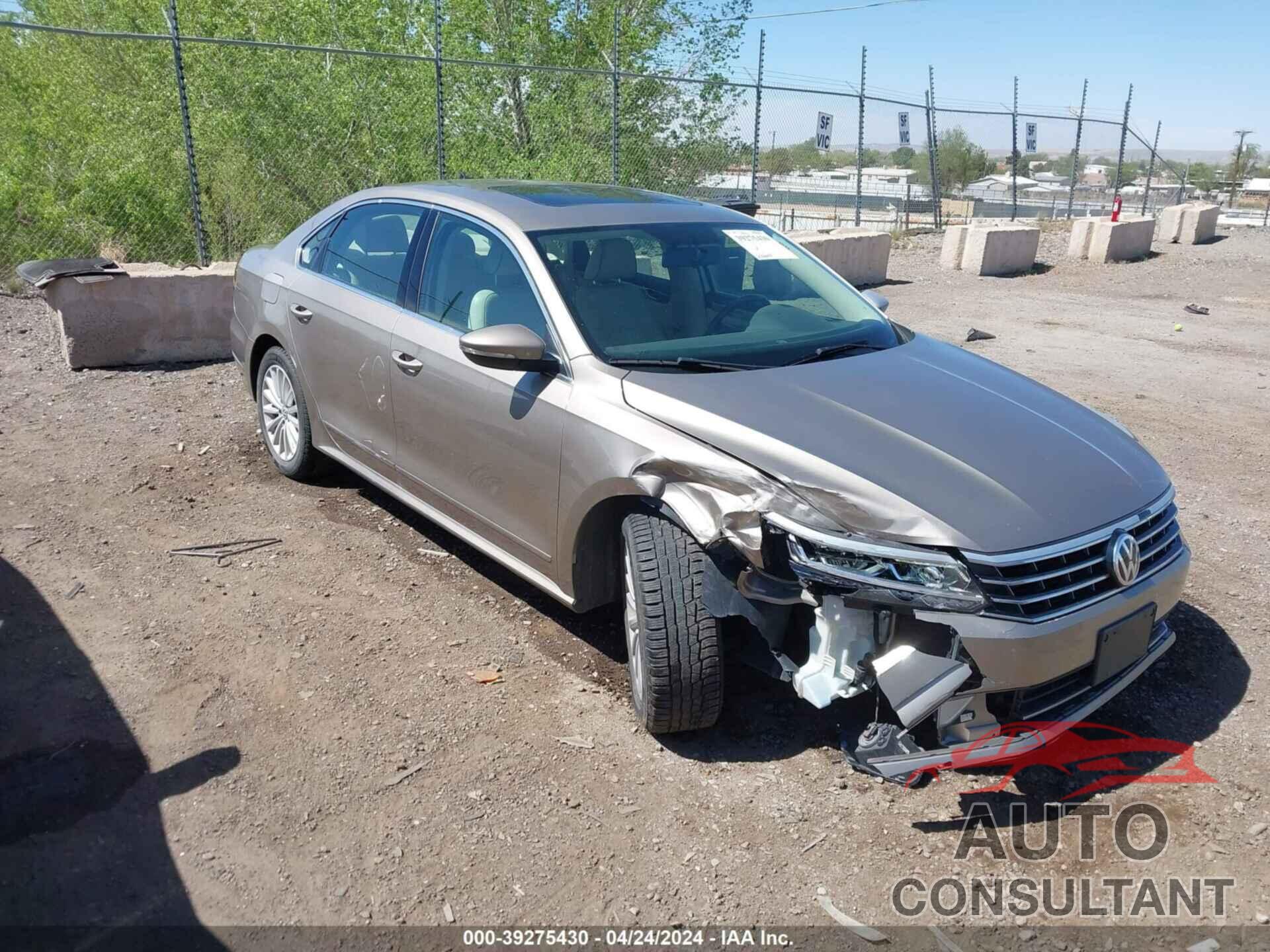 VOLKSWAGEN PASSAT 2017 - 1VWBT7A36HC079229