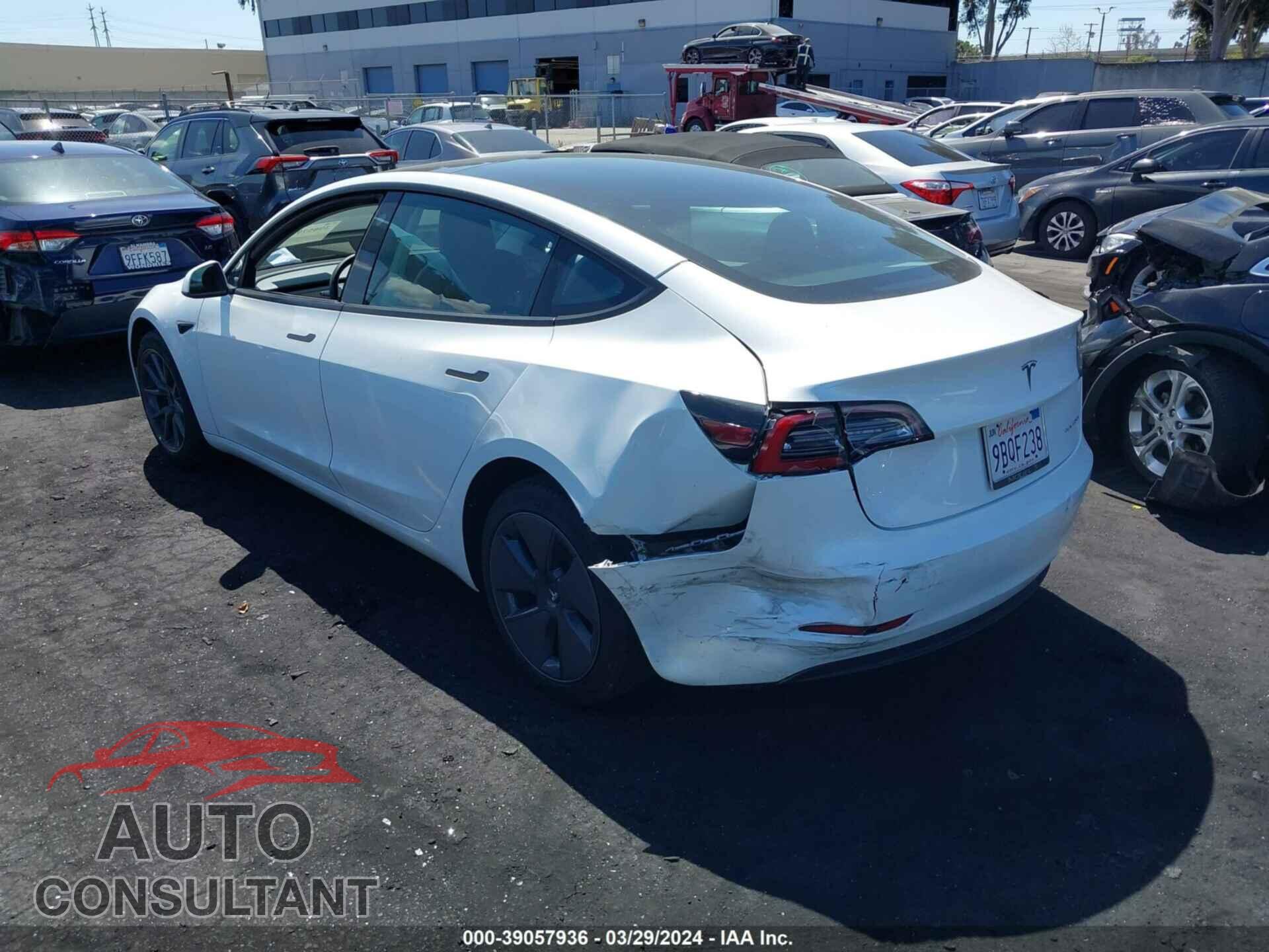 TESLA MODEL 3 2022 - 5YJ3E1EB3NF267138