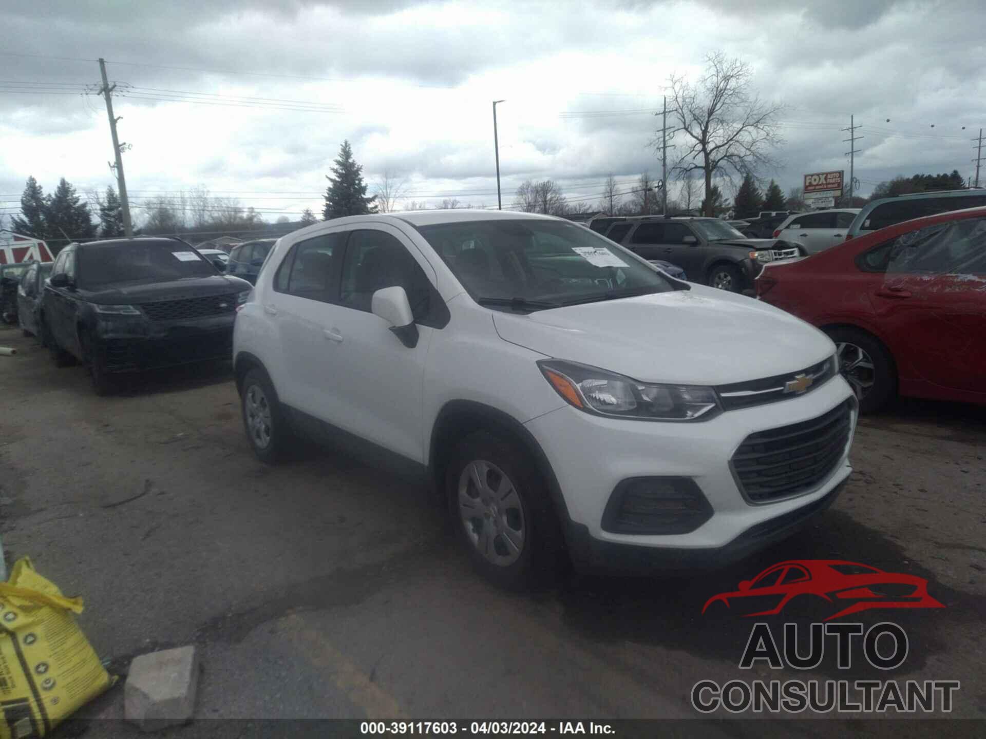 CHEVROLET TRAX 2018 - KL7CJKSB3JB587821