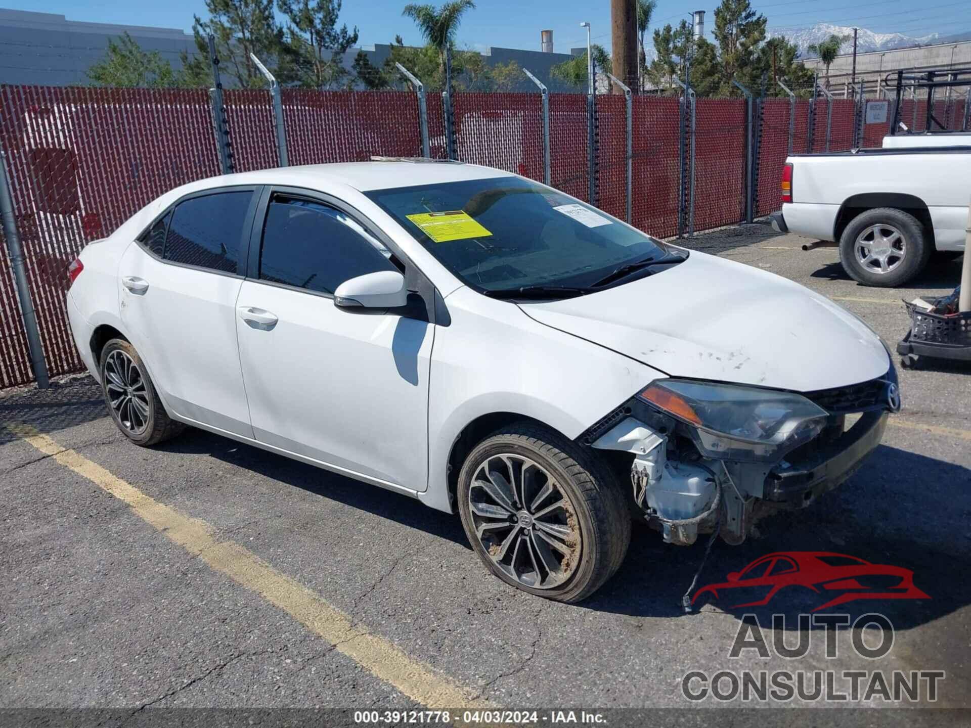 TOYOTA COROLLA 2016 - 5YFBURHE1GP530267