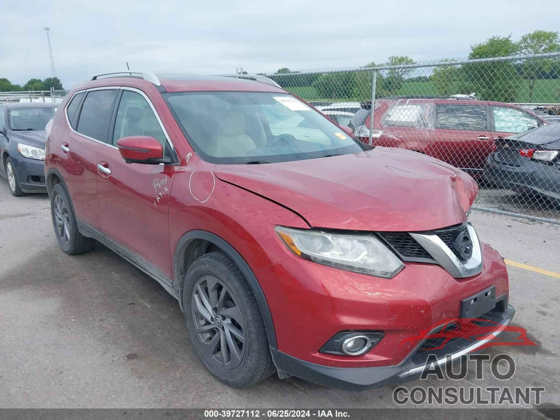 NISSAN ROGUE 2016 - 5N1AT2MV9GC740082