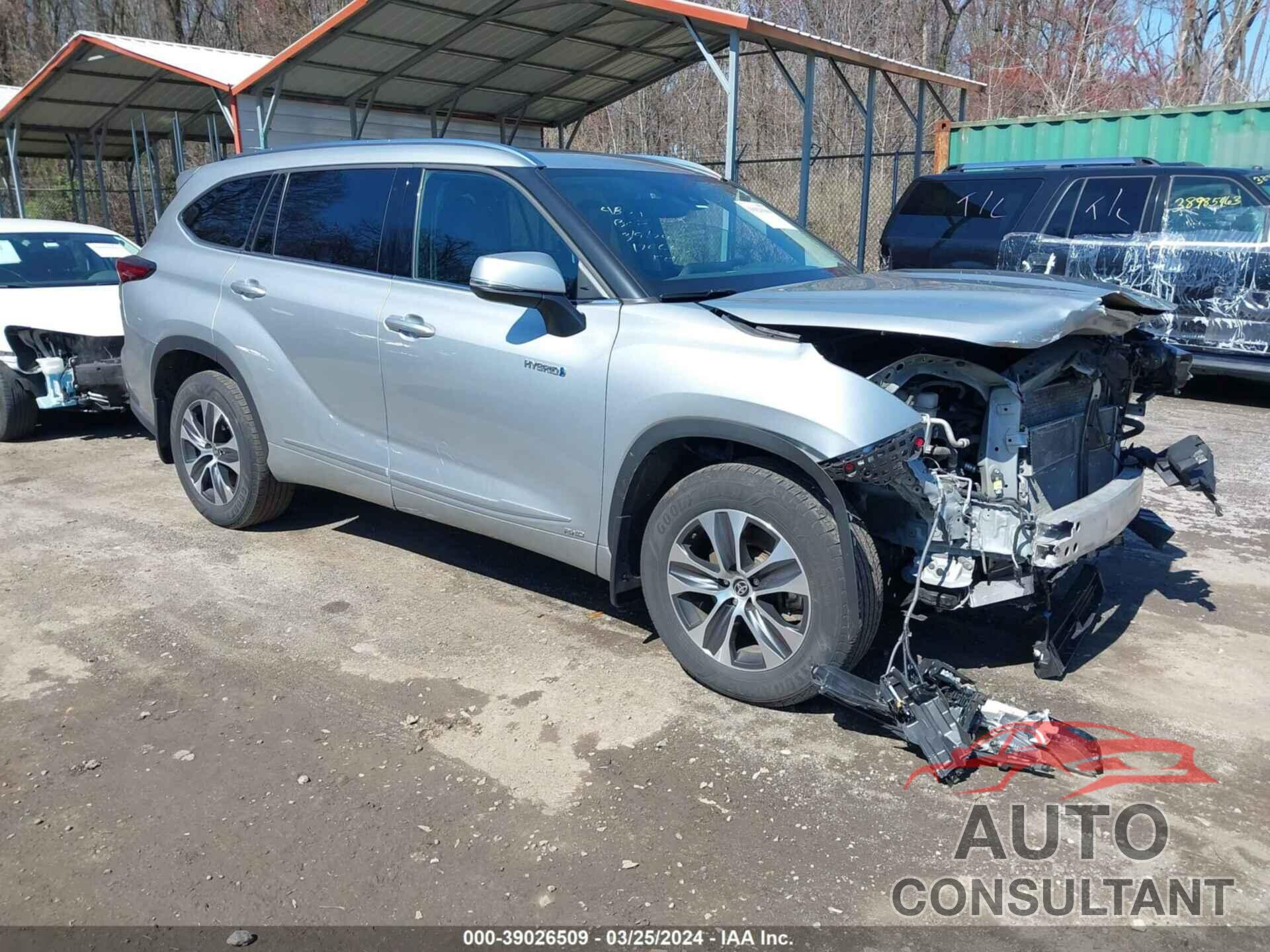 TOYOTA HIGHLANDER 2021 - 5TDHBRCH8MS534871