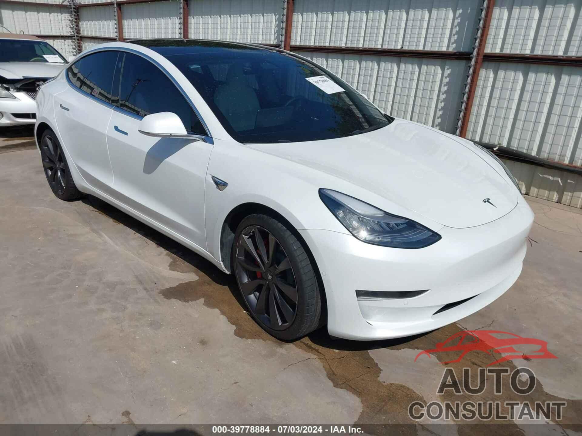 TESLA MODEL 3 2020 - 5YJ3E1ECXLF742872