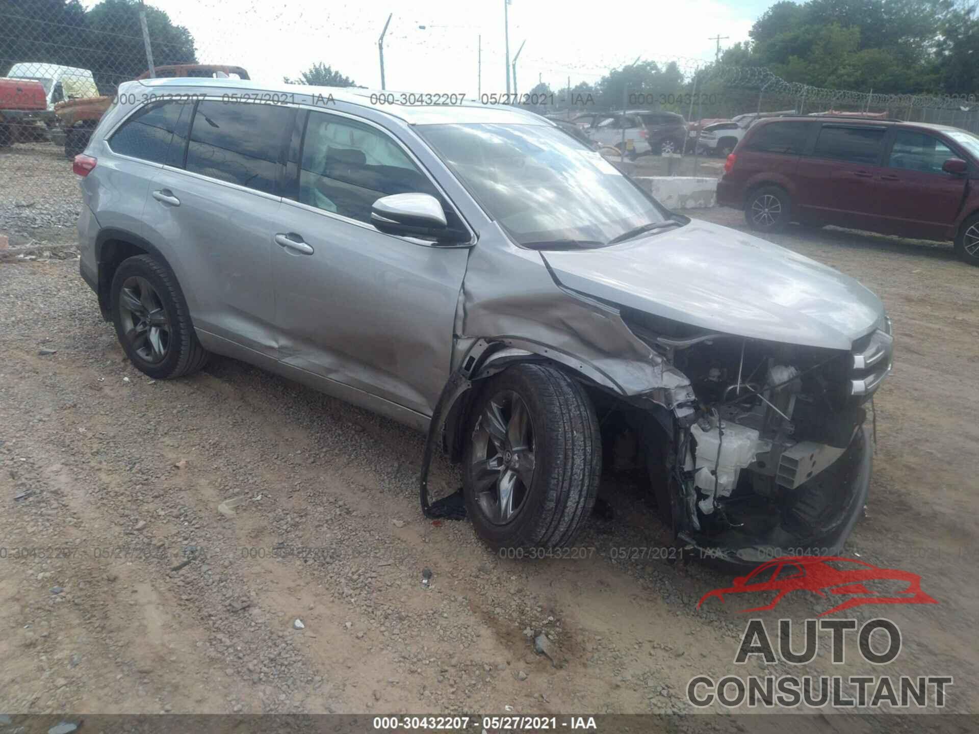 TOYOTA HIGHLANDER 2017 - 5TDDZRFH7HS414801