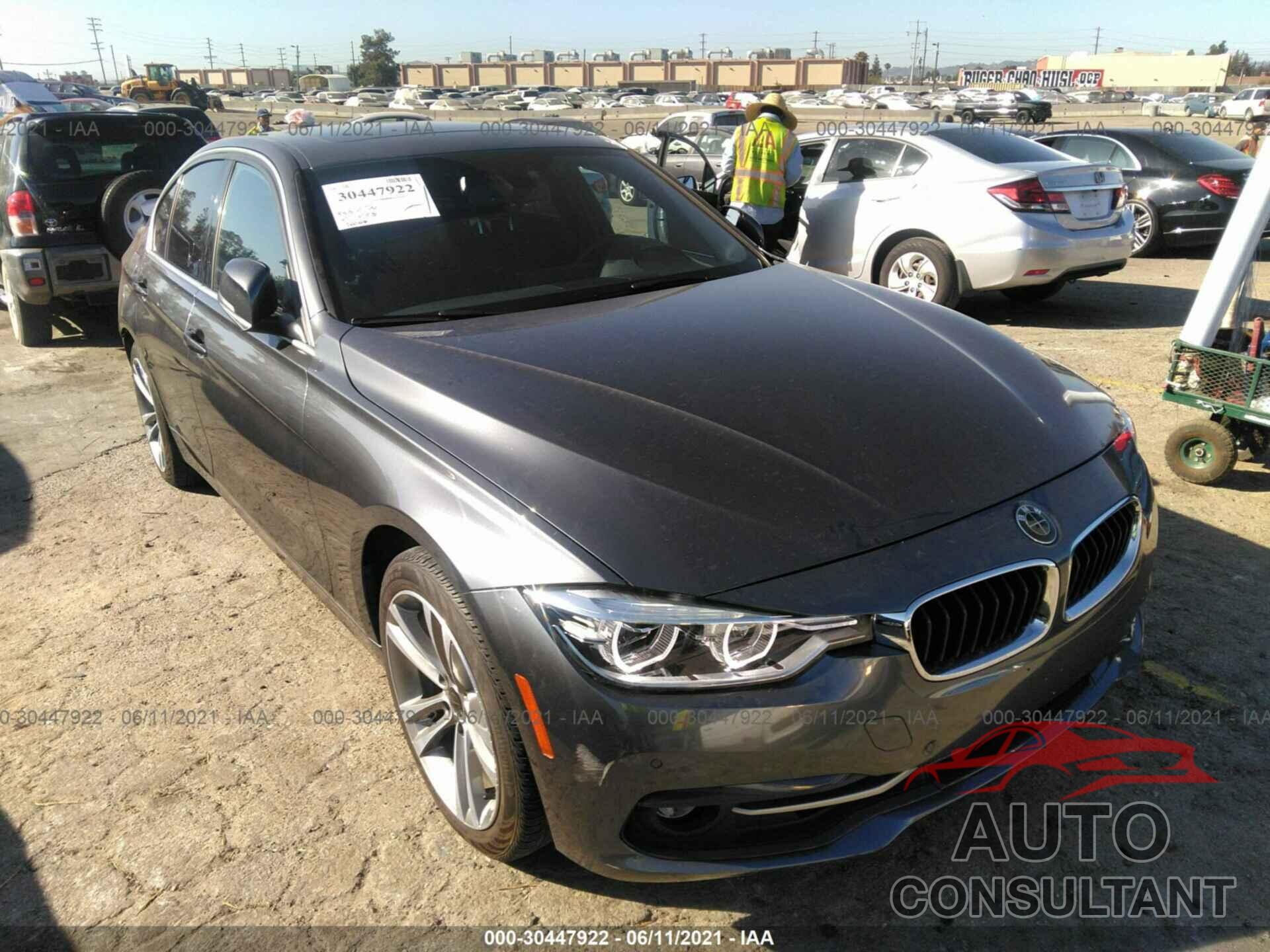 BMW 3 SERIES 2017 - WBA8B9G37HNU55070