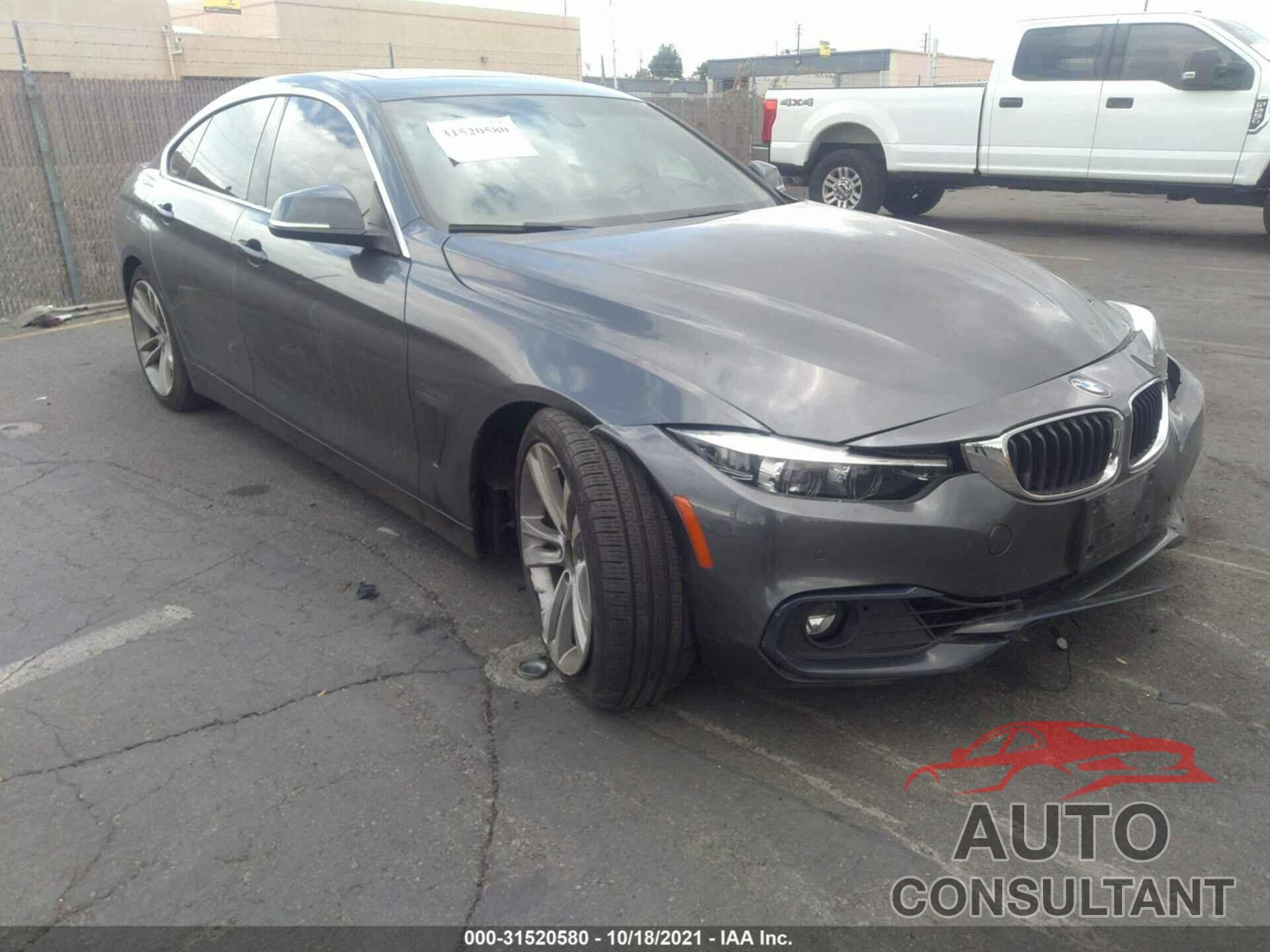 BMW 4 SERIES 2019 - WBA4J1C52KBM12923