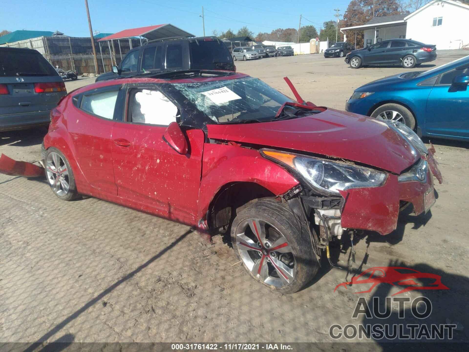 HYUNDAI VELOSTER 2017 - KMHTC6AD4HU321600